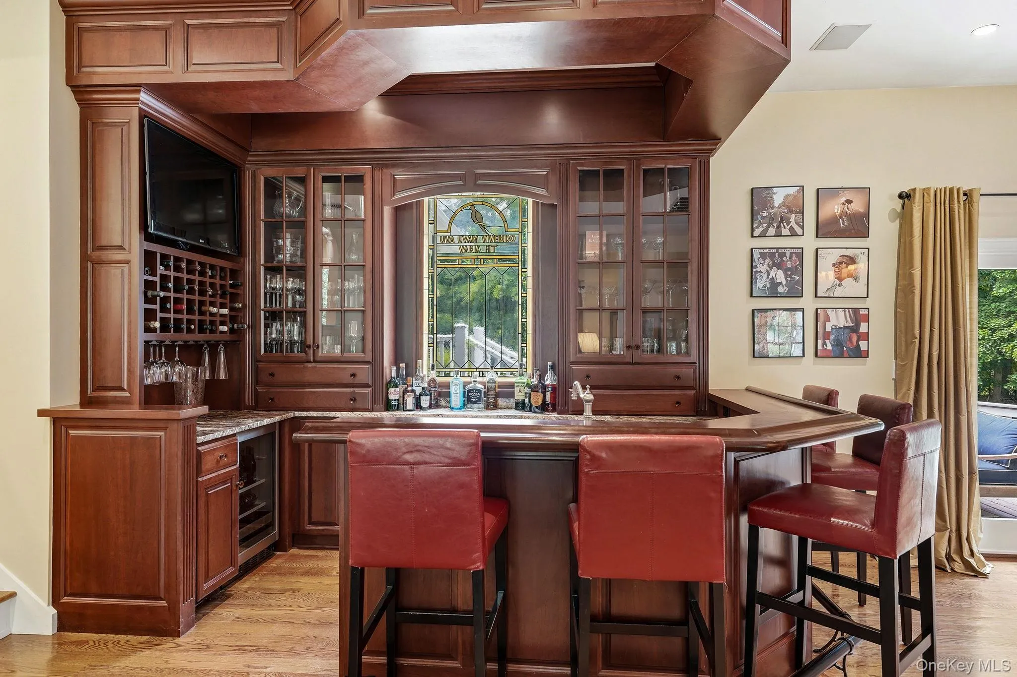 Restaurant quality bar in your private home. Includes wine fridge and small dishwasher. Restaurant quality bar in your private home. Includes wine fridge and small dishwasher.