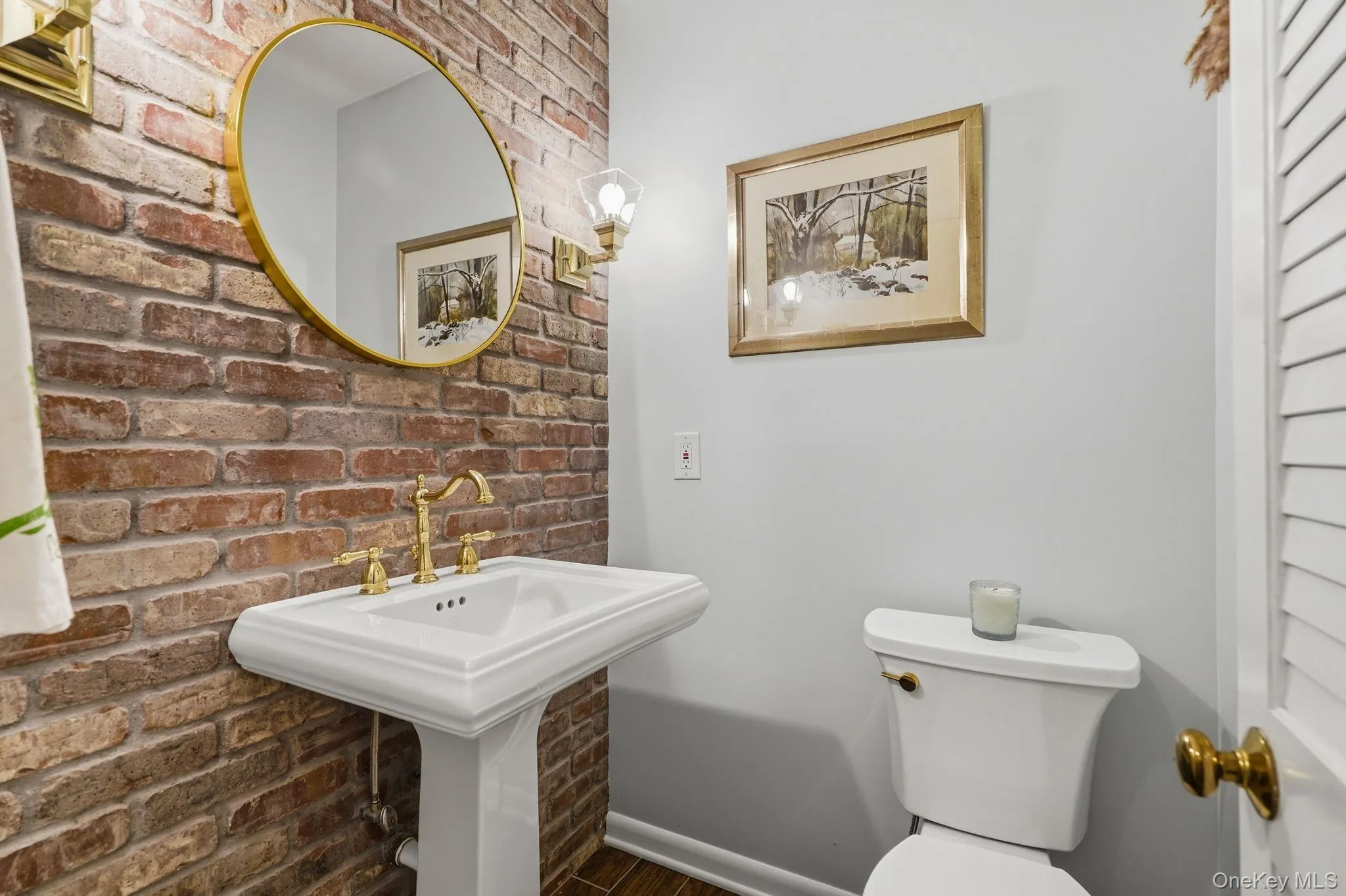 Updated Powder room Updated Powder room
