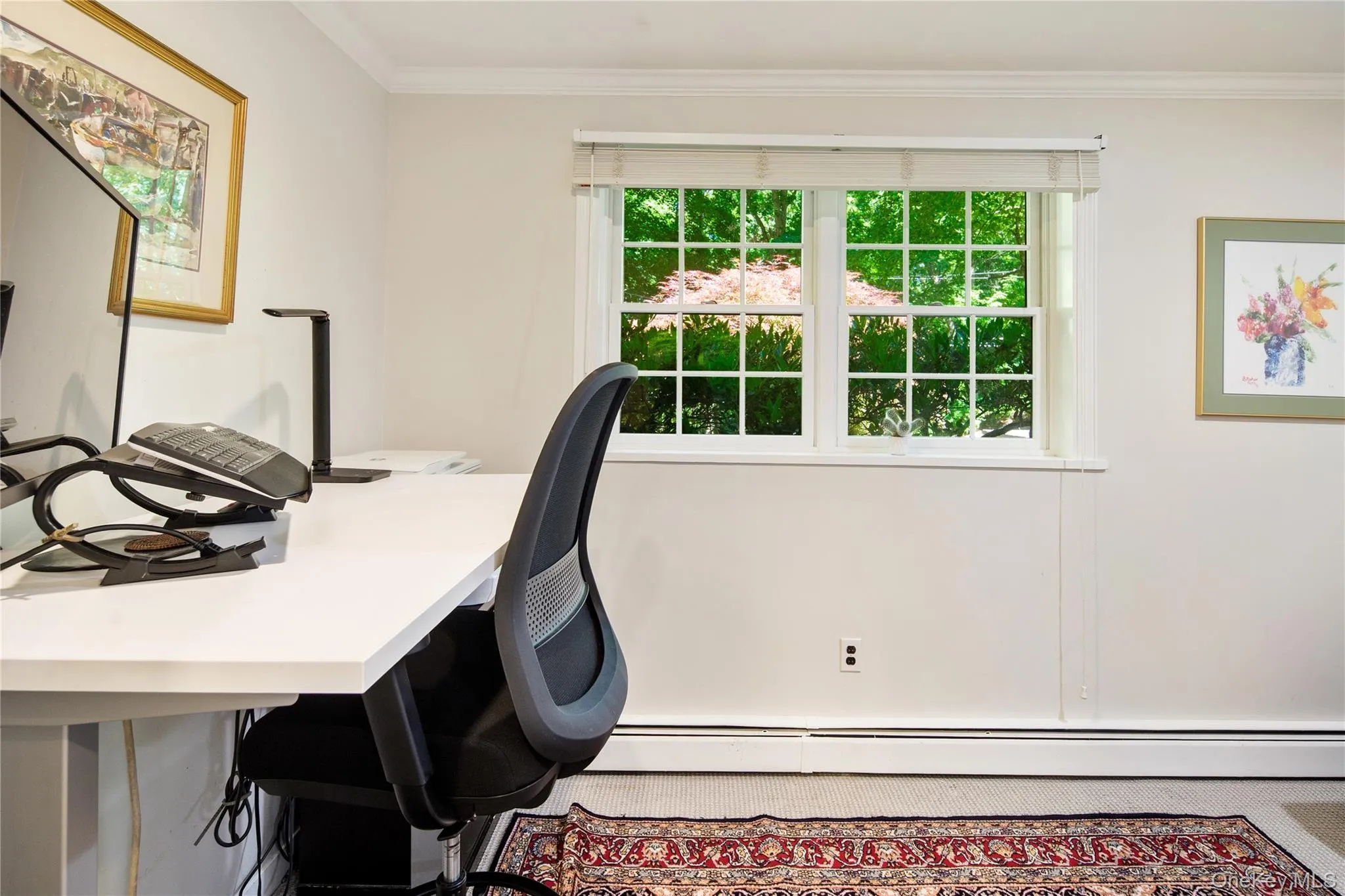 Windowed home office Windowed home office