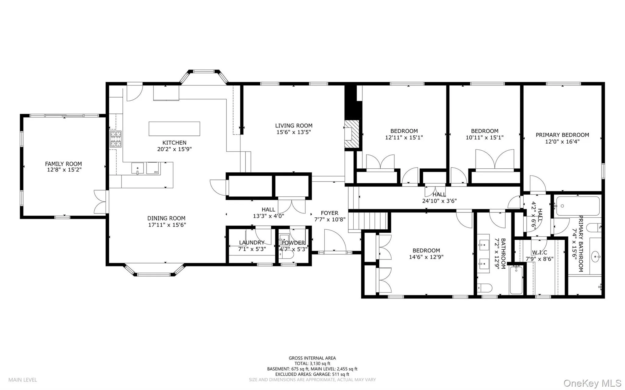 Main level-bedroom wing is only 3 steps up Main level-bedroom wing is only 3 steps up