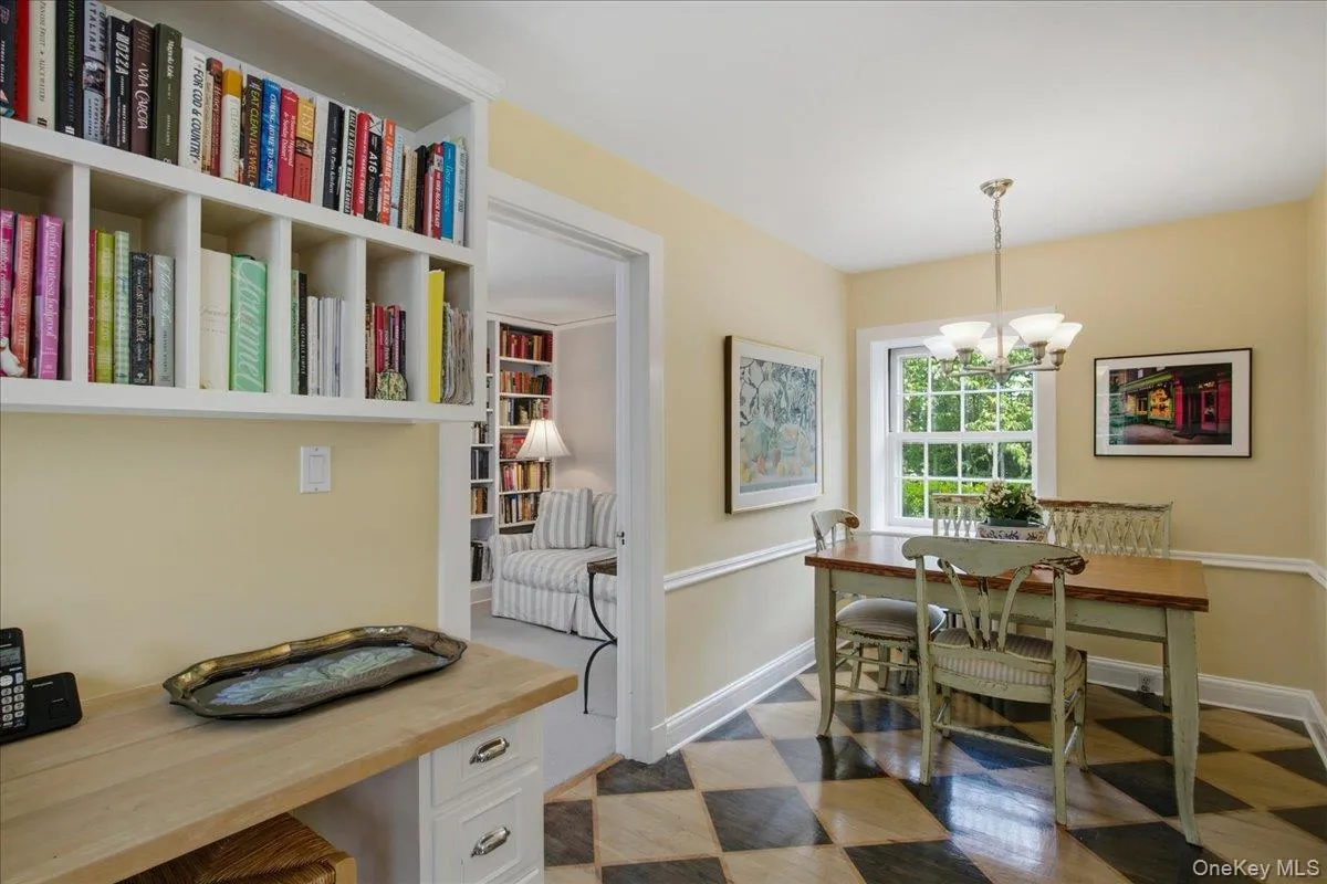 Breakfast nook eating area. Breakfast nook eating area.
