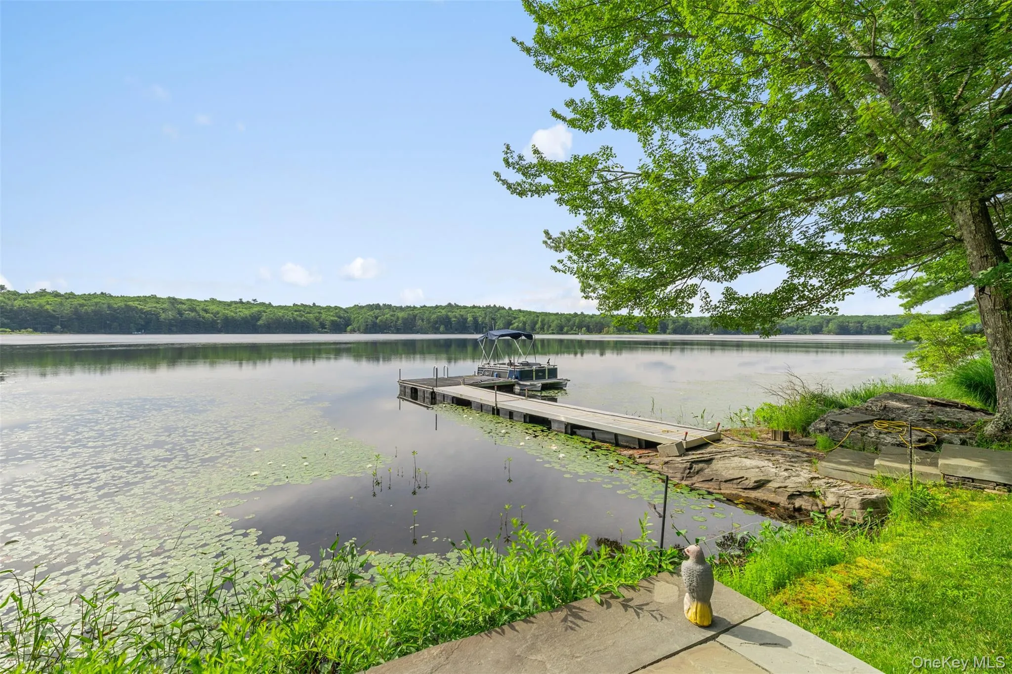 Dock area featuring a water view and a forest view Dock area featuring a water view and a forest view