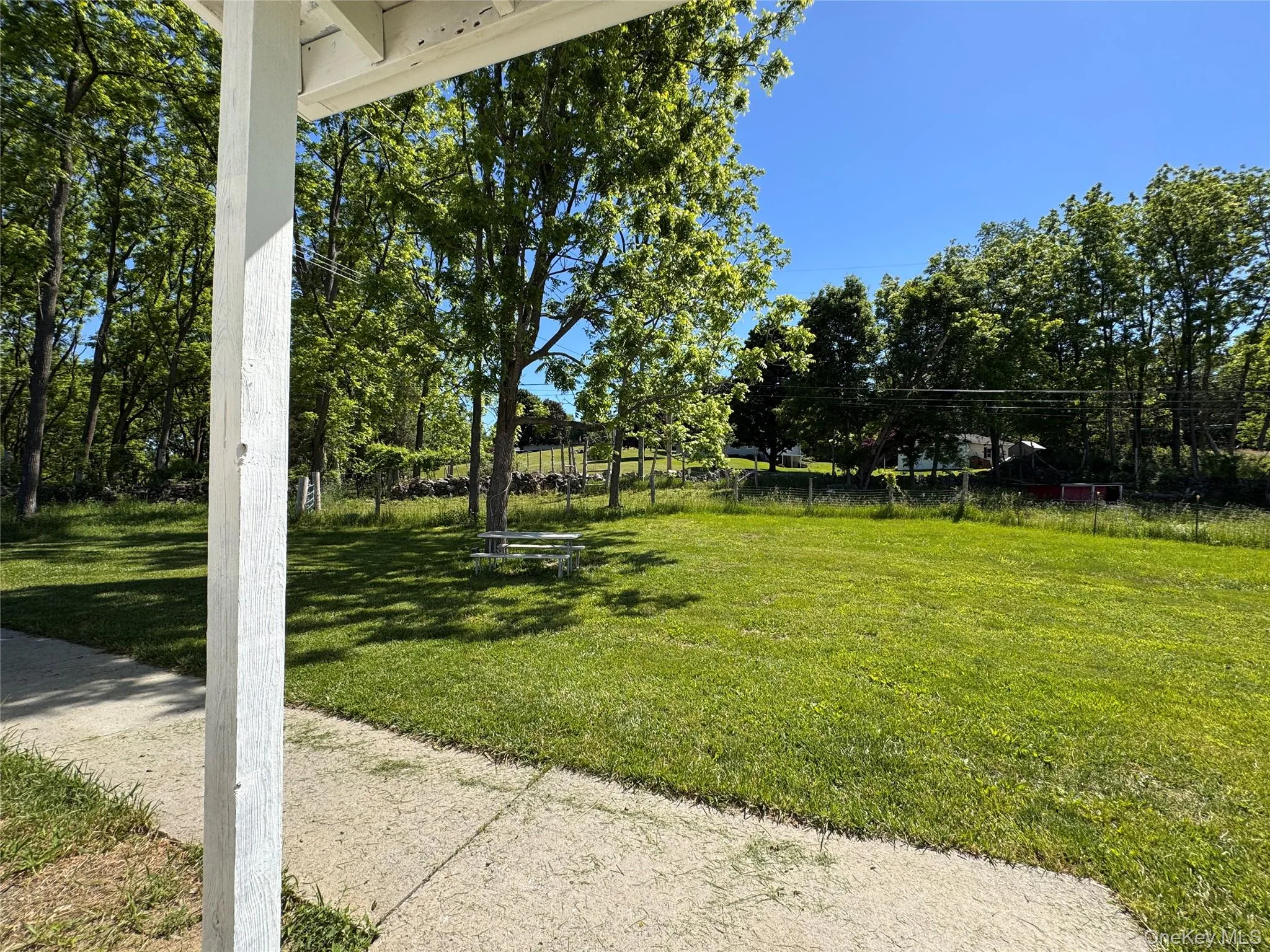 The view from the front porch. The view from the front porch.