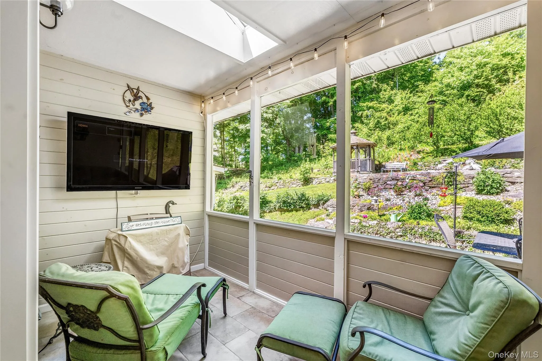 3 Season room that overlooks manmade heated pond 3 Season room that overlooks manmade heated pond