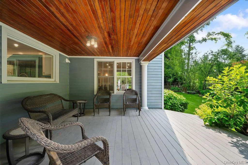 Deck off the kitchen. Deck off the kitchen.
