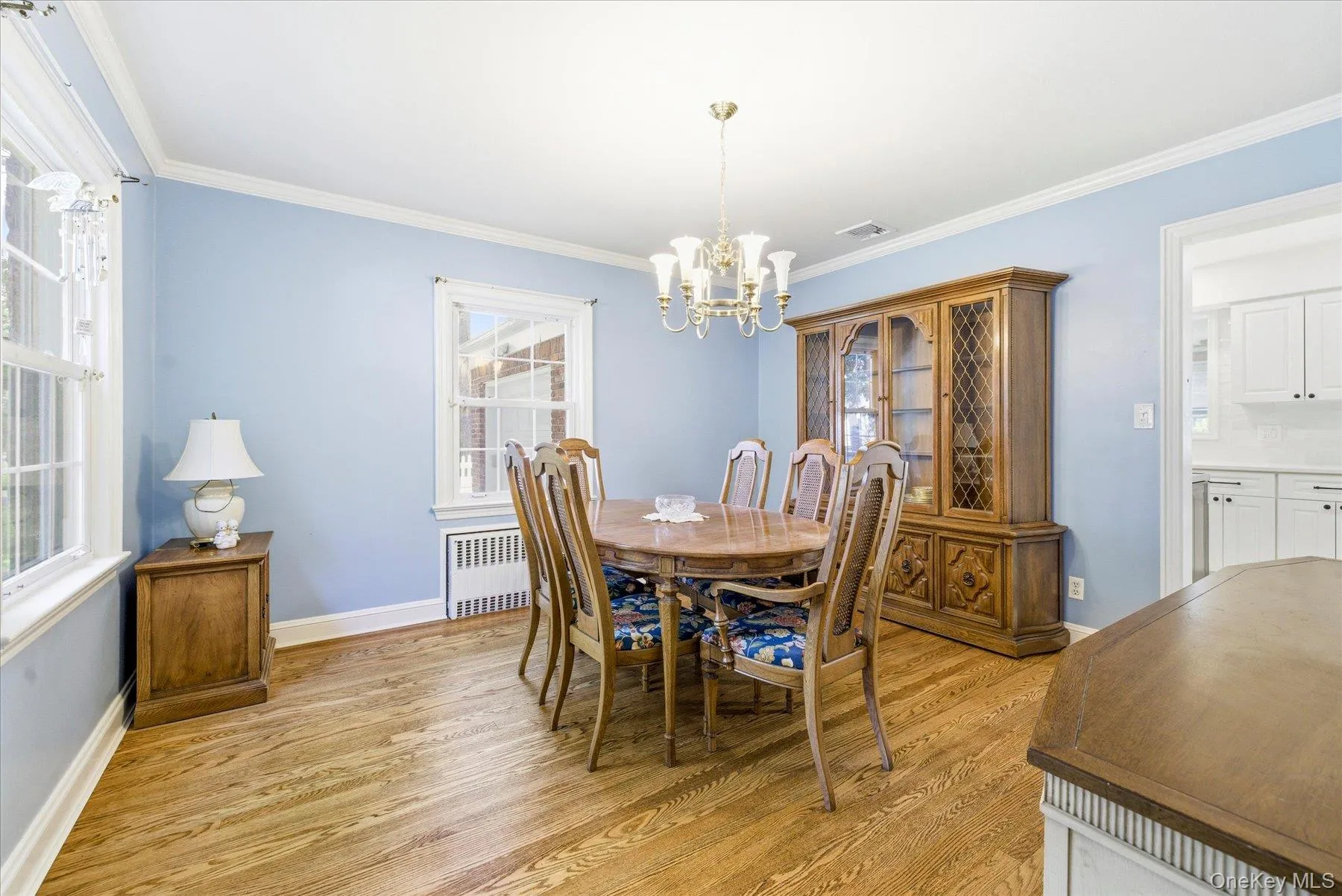 Freshly Painted Dining Room Flows into the New Kitchen. Freshly Painted Dining Room Flows into the New Kitchen.