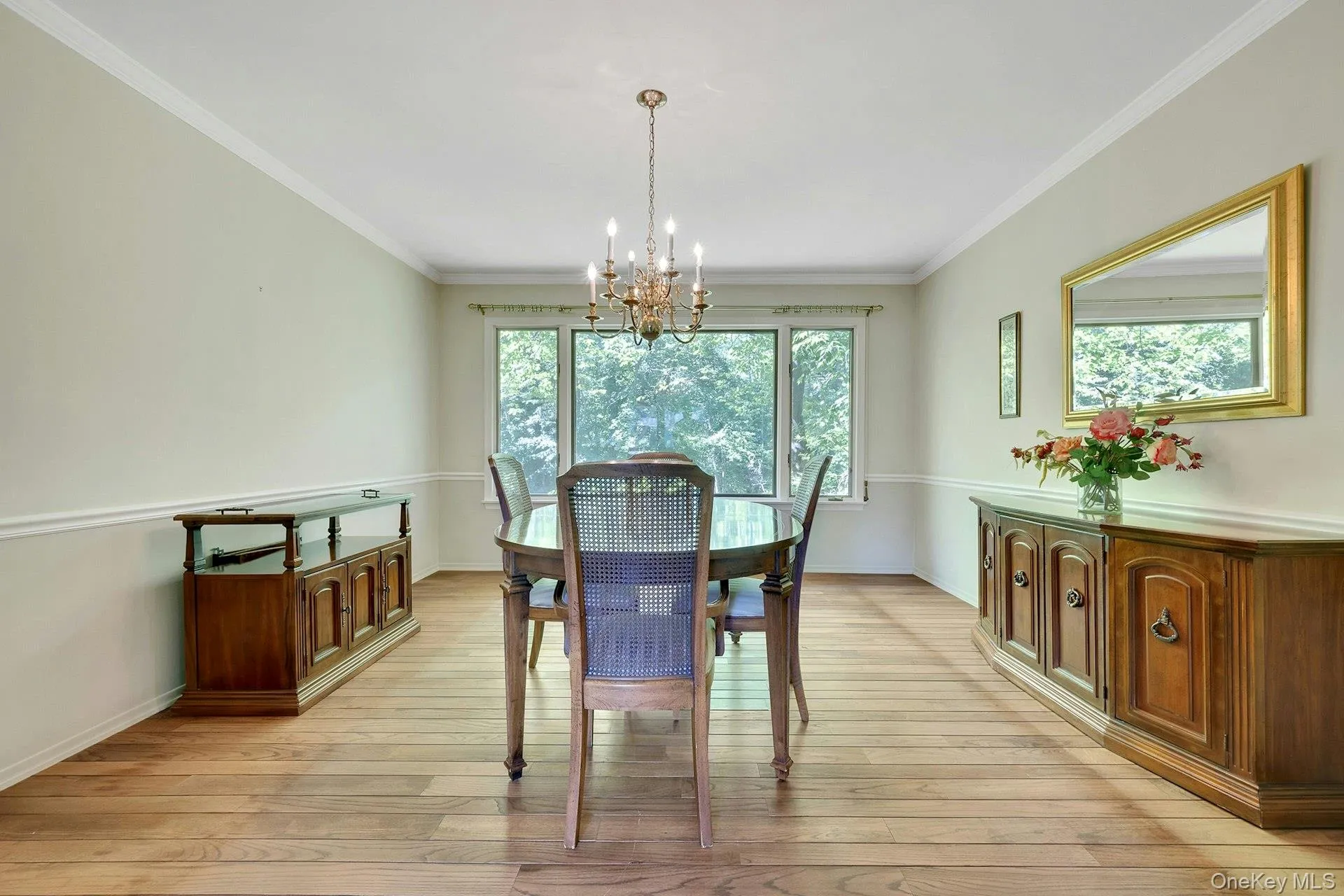 Bright formal dining room. Bright formal dining room.