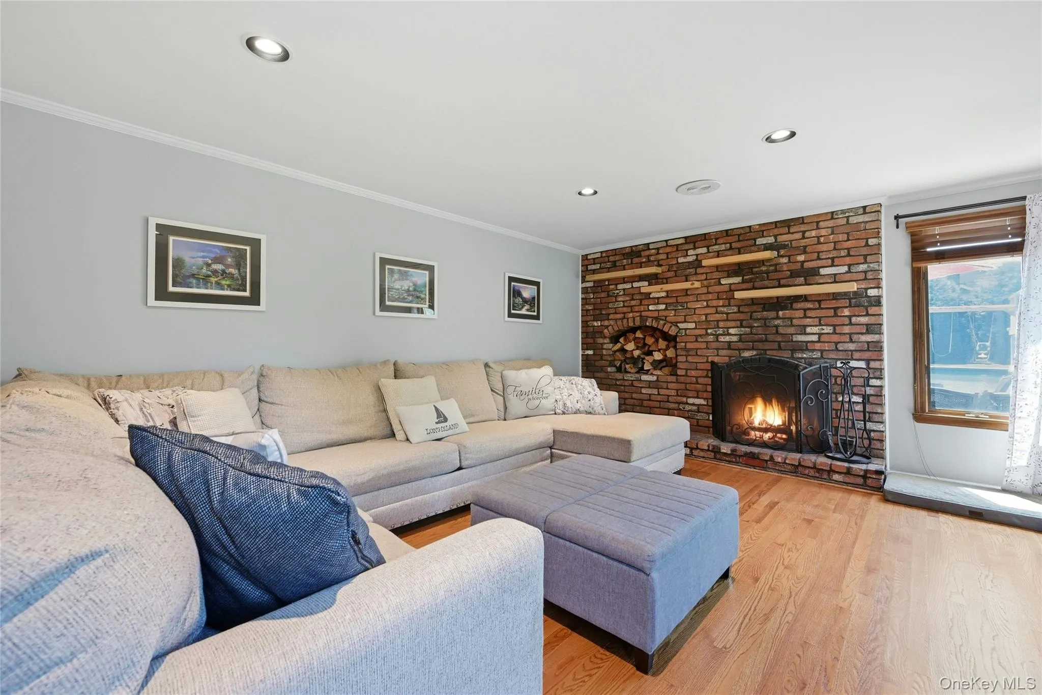 Spacious Family Room With Woodburning Fireplace Spacious Family Room With Woodburning Fireplace