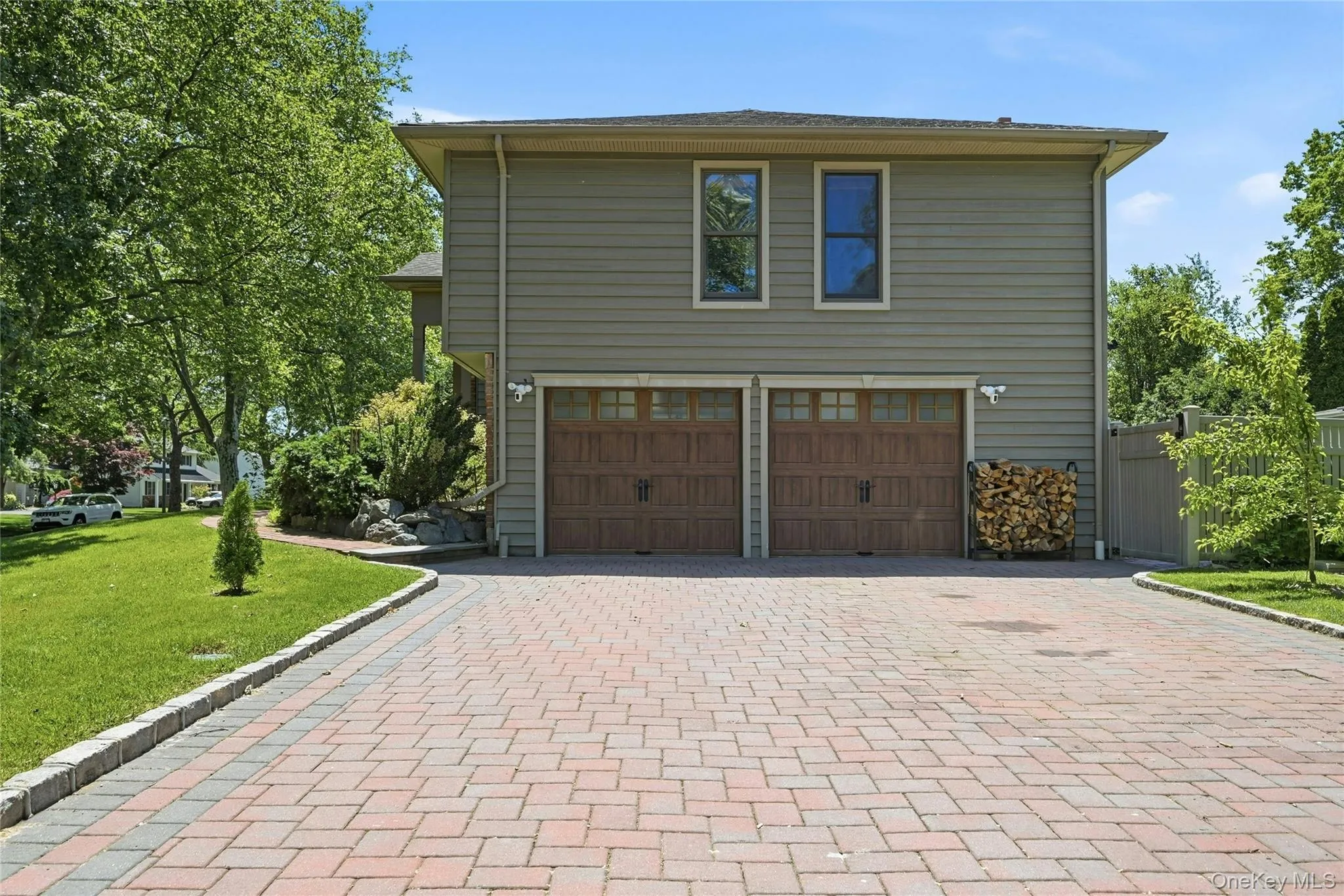 Two Car Garage With Gorgeous Doors Two Car Garage With Gorgeous Doors