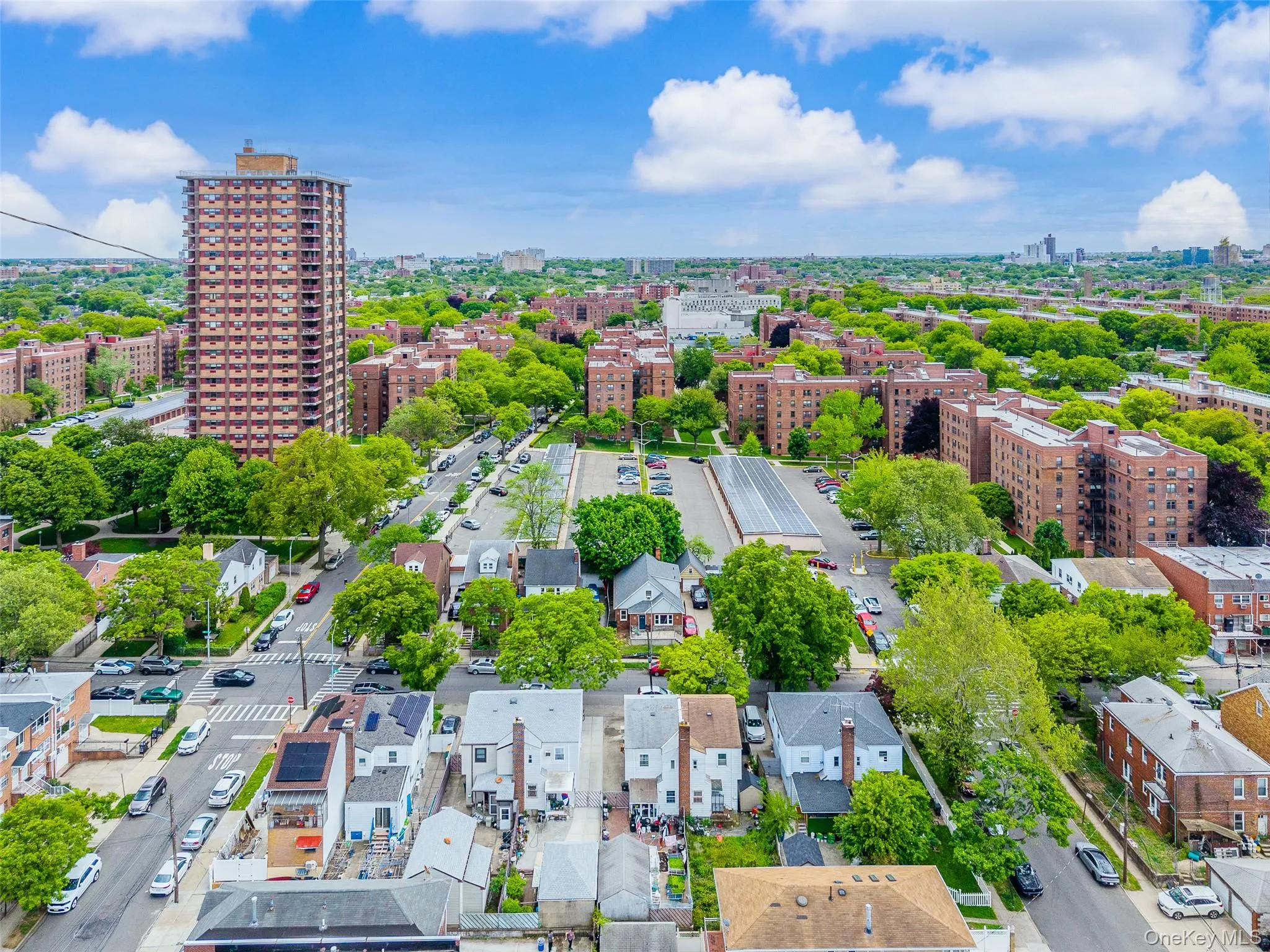 Aerial perspective showcasing a residential area with varied architectural styles Aerial perspective showcasing a residential area with varied architectural styles