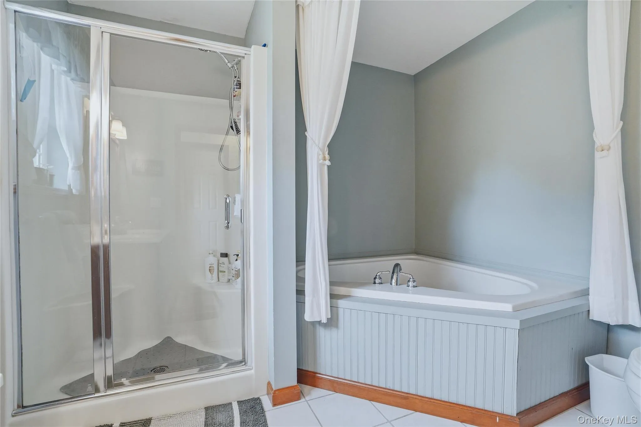 Primary bathroom with standing shower and soaking tub Primary bathroom with standing shower and soaking tub