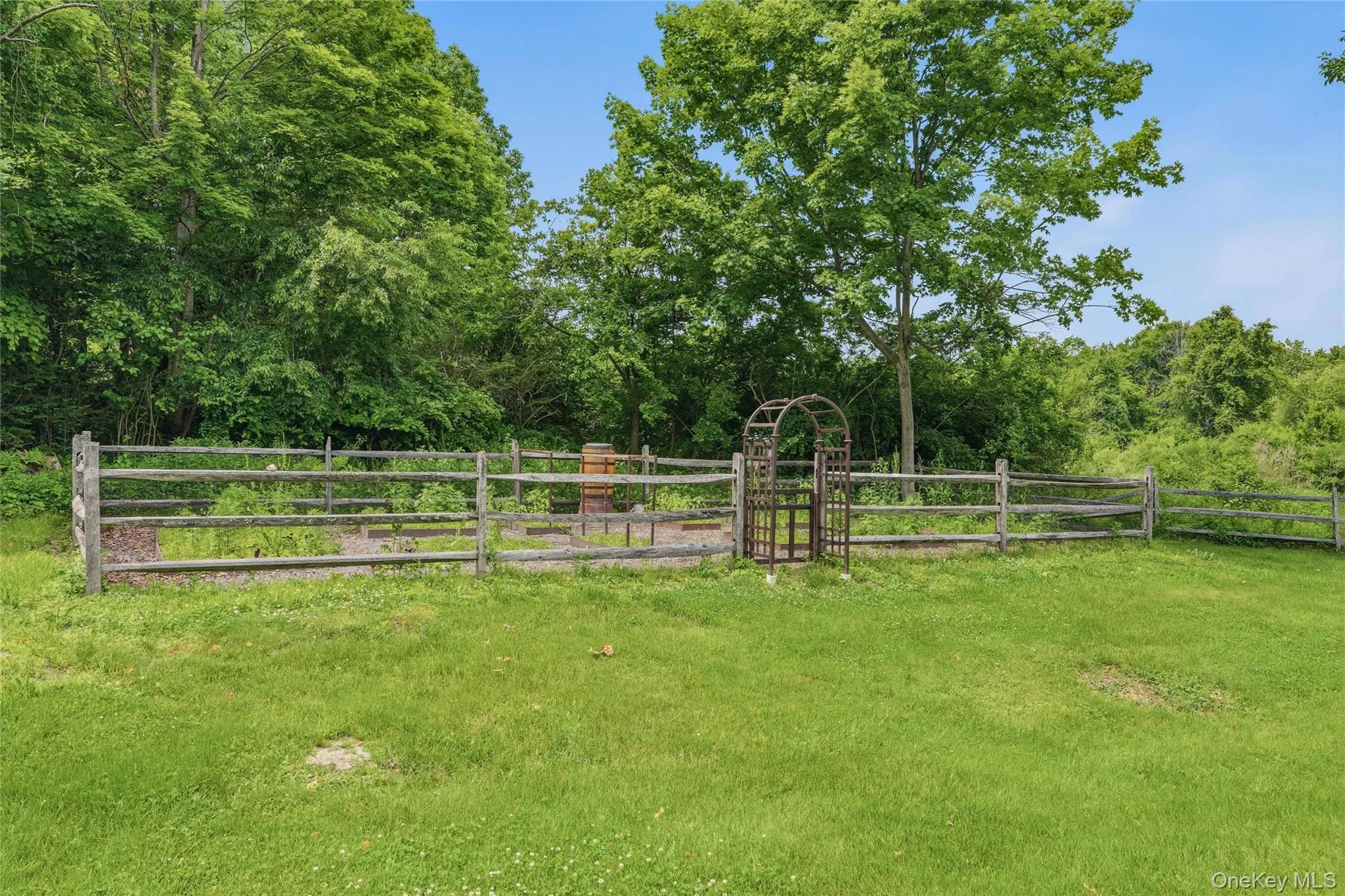 fenced in vegetable garden fenced in vegetable garden