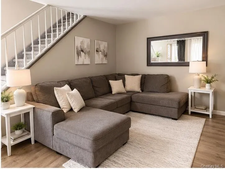 Warm neutral wall tones complimenting vinyl finish flooring Warm neutral wall tones complimenting vinyl finish flooring