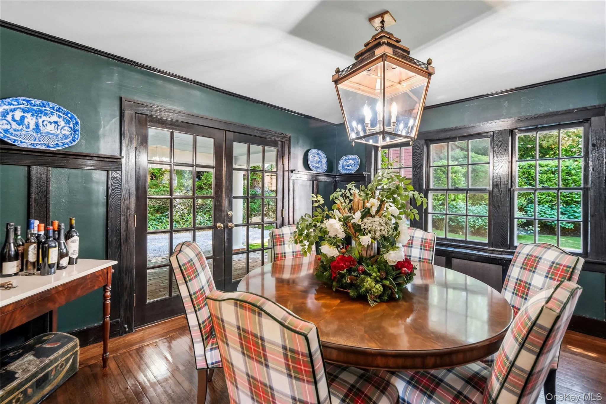 Beautiful dining room open to front porch Beautiful dining room open to front porch