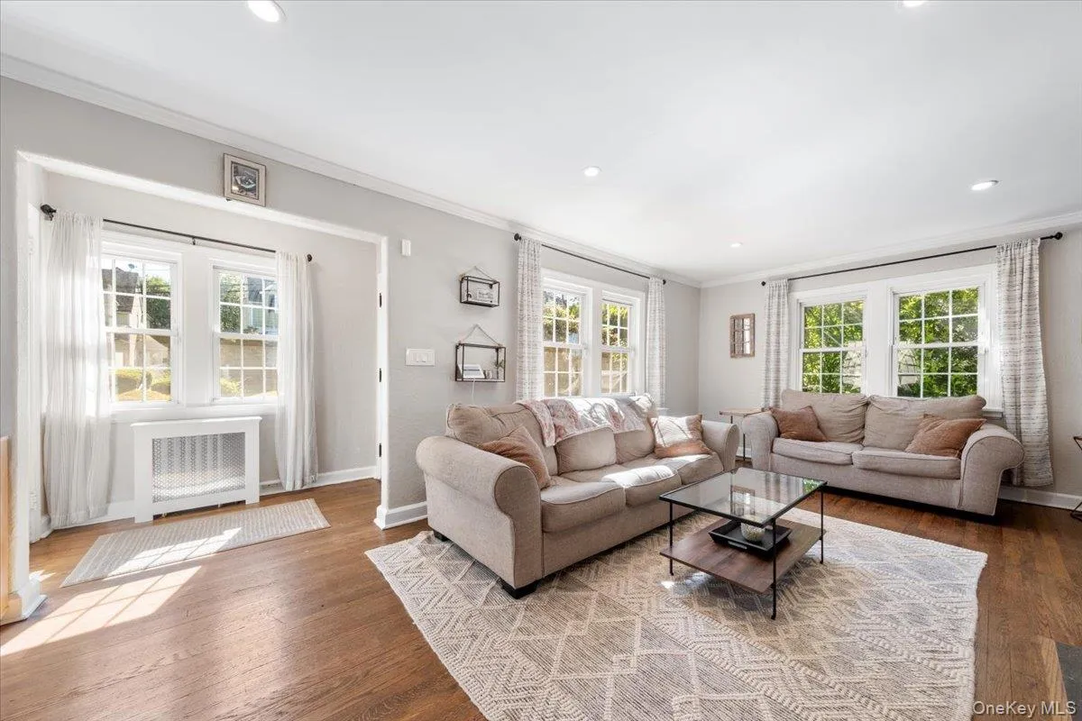 Living Room has large windows Living Room has large windows