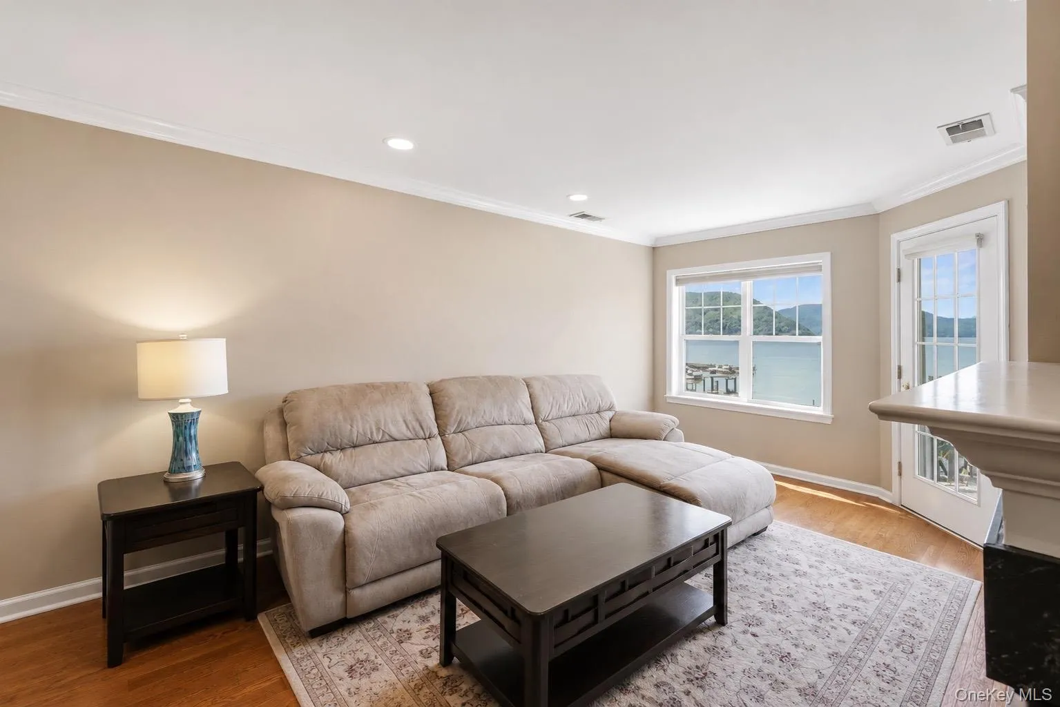 Living area featuring new recessed lighting Living area featuring new recessed lighting