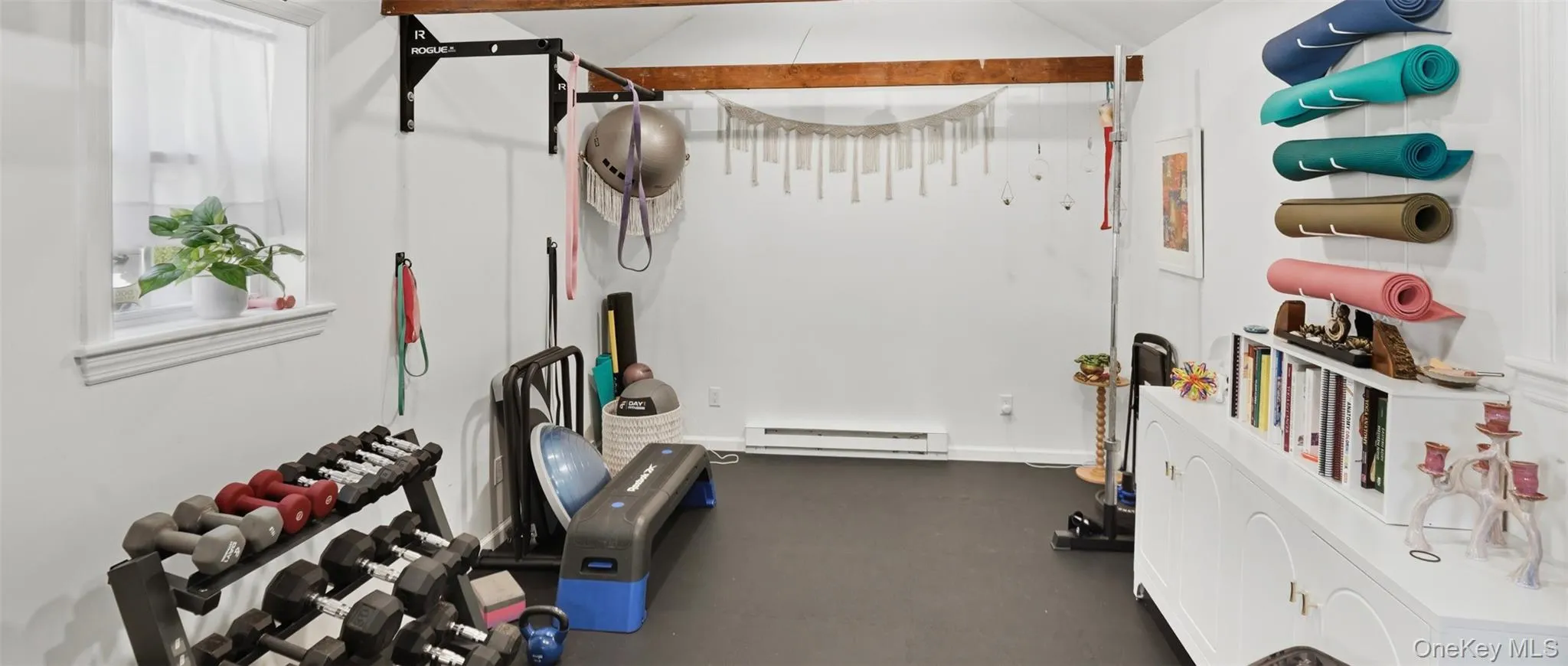 Gym with mat flooring Gym with mat flooring