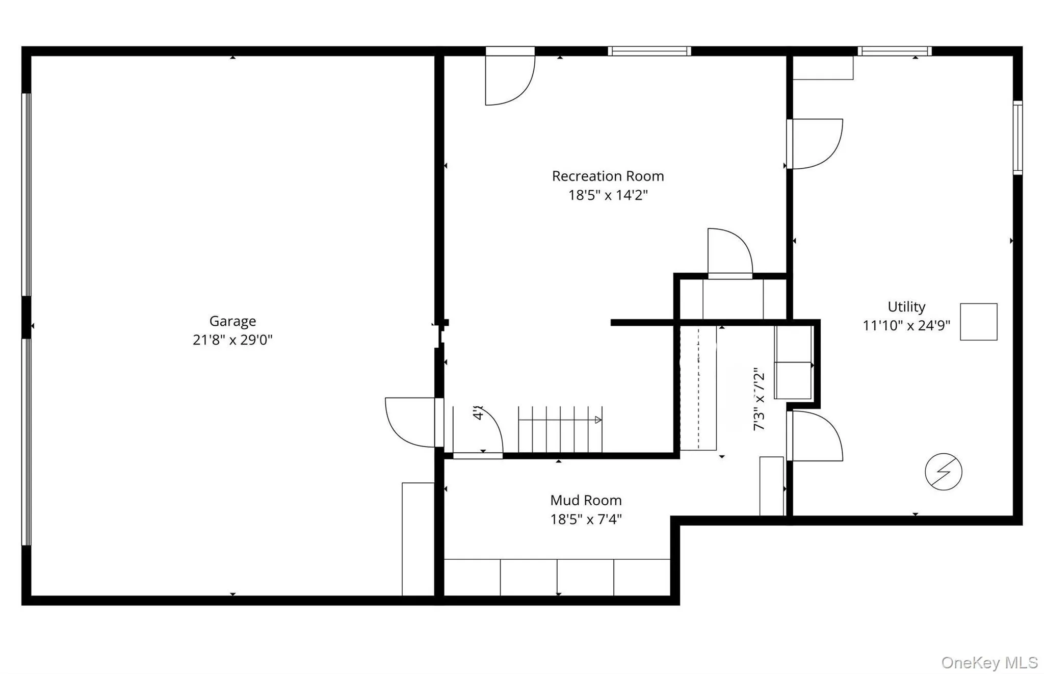 Basement floor plan Basement floor plan