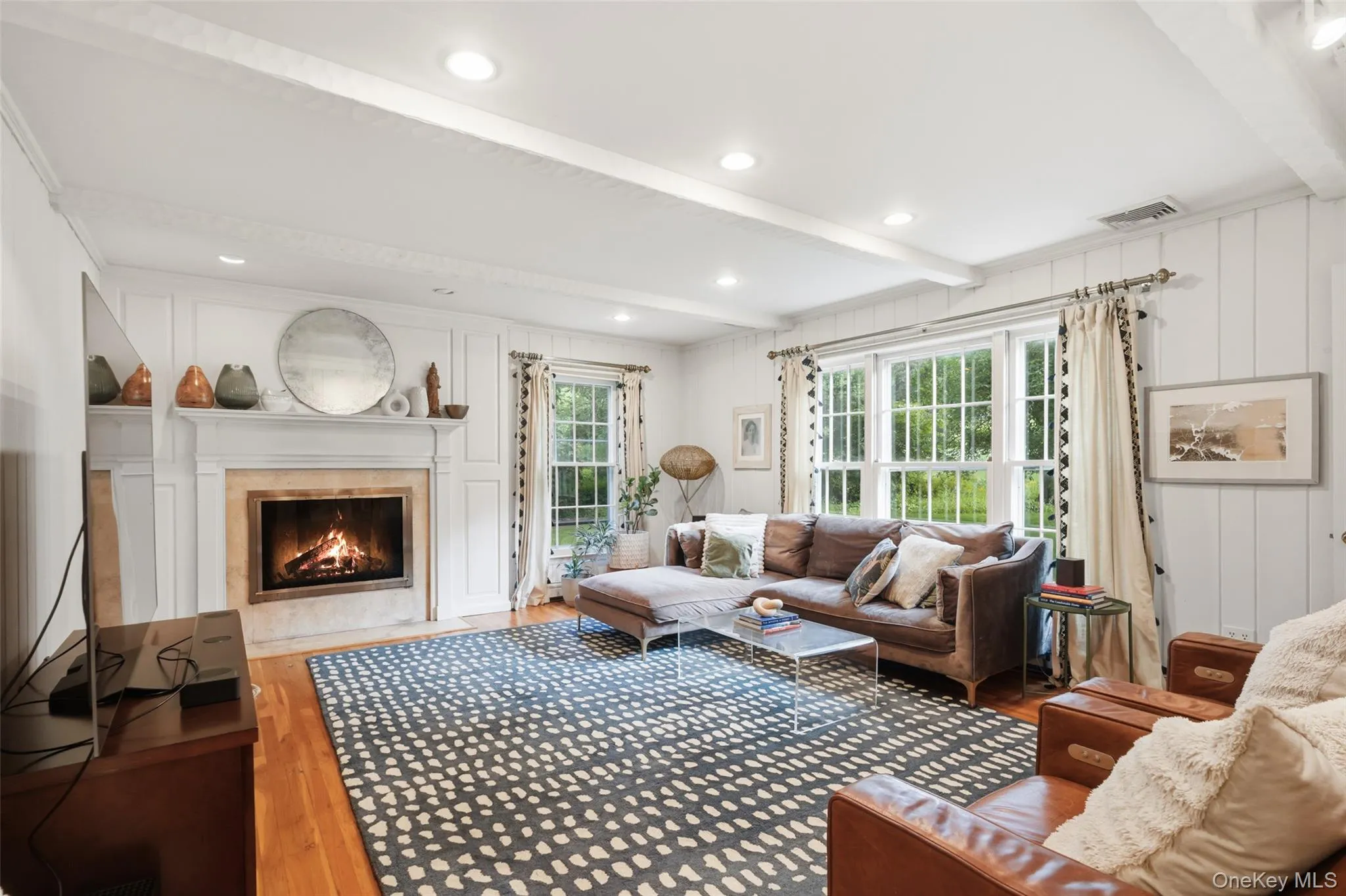 Cozy family room with fireplace. Cozy family room with fireplace.