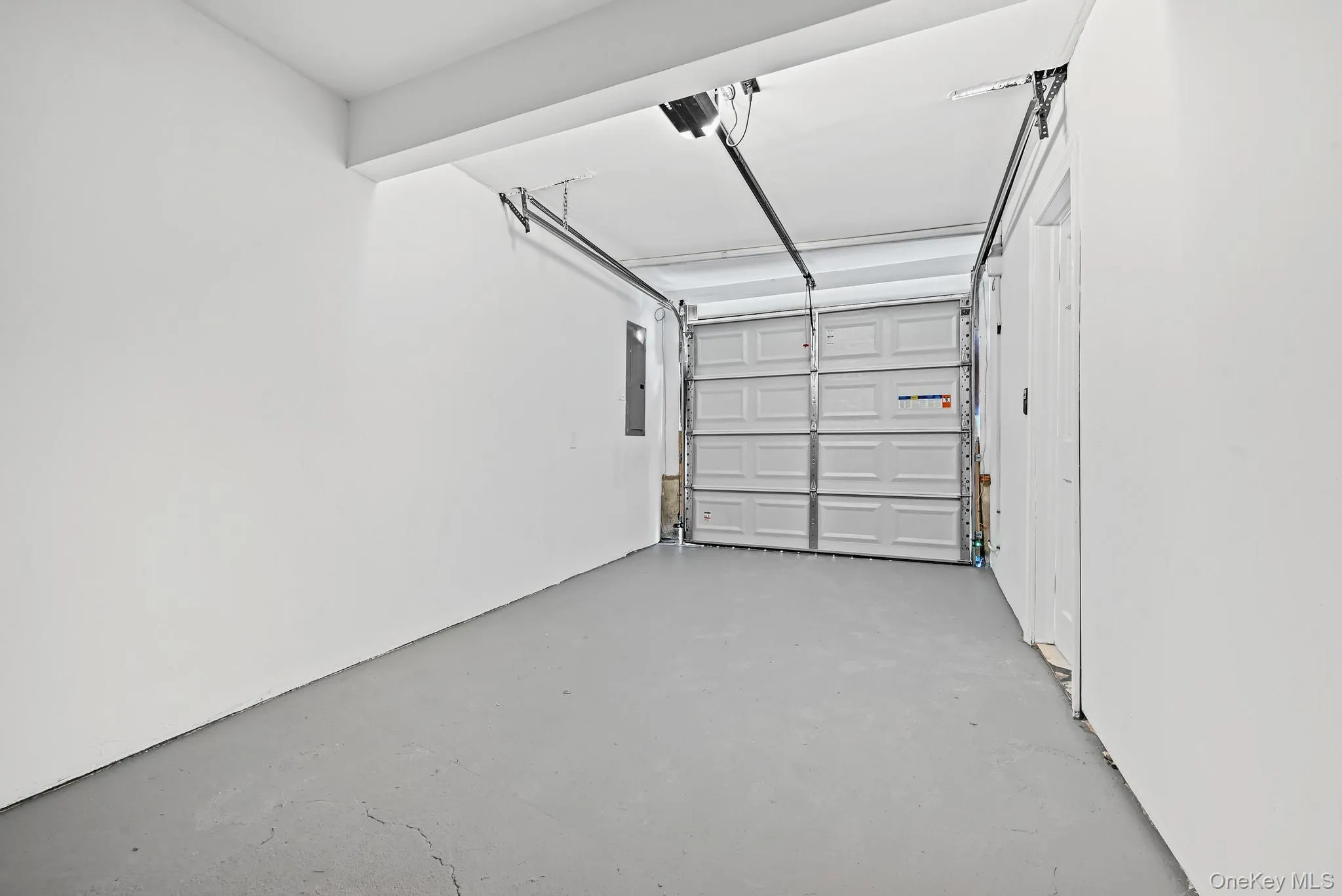 Garage with electric panel Garage with electric panel