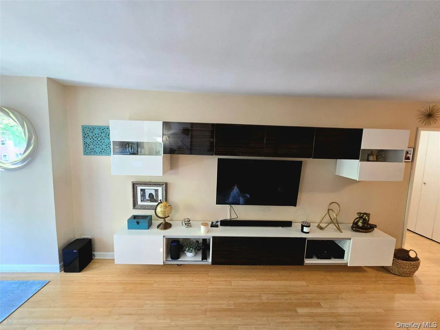 Bright living room with hardwood floors Bright living room with hardwood floors