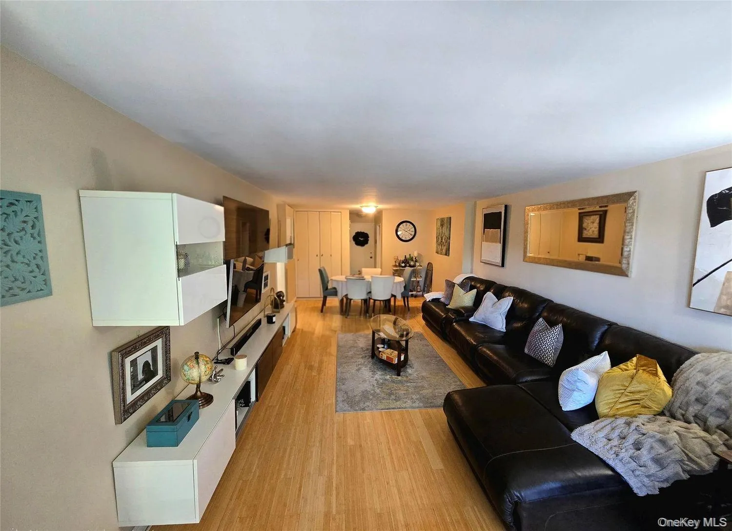 Bright living room with hardwood floors Bright living room with hardwood floors