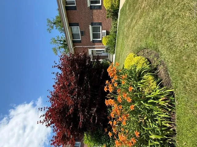 Entry Door to Unit F w Mature Plantings Entry Door to Unit F w Mature Plantings