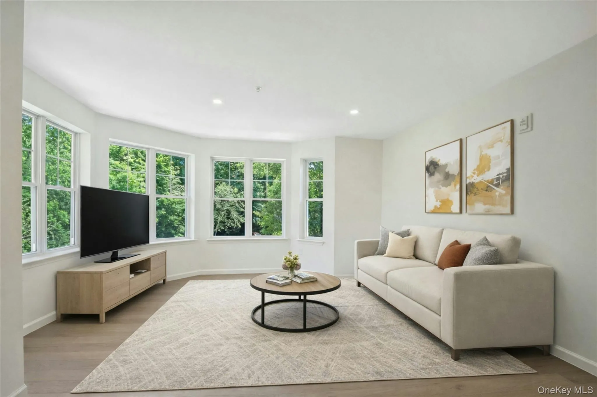 Virtually Staged Living Room area Virtually Staged Living Room area