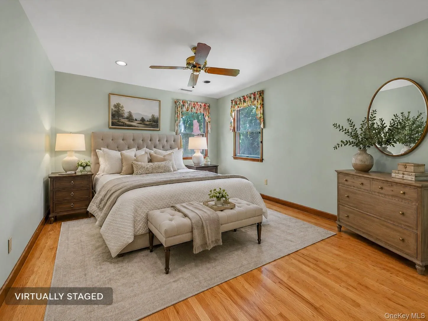 Virtually staged bedroom Virtually staged bedroom