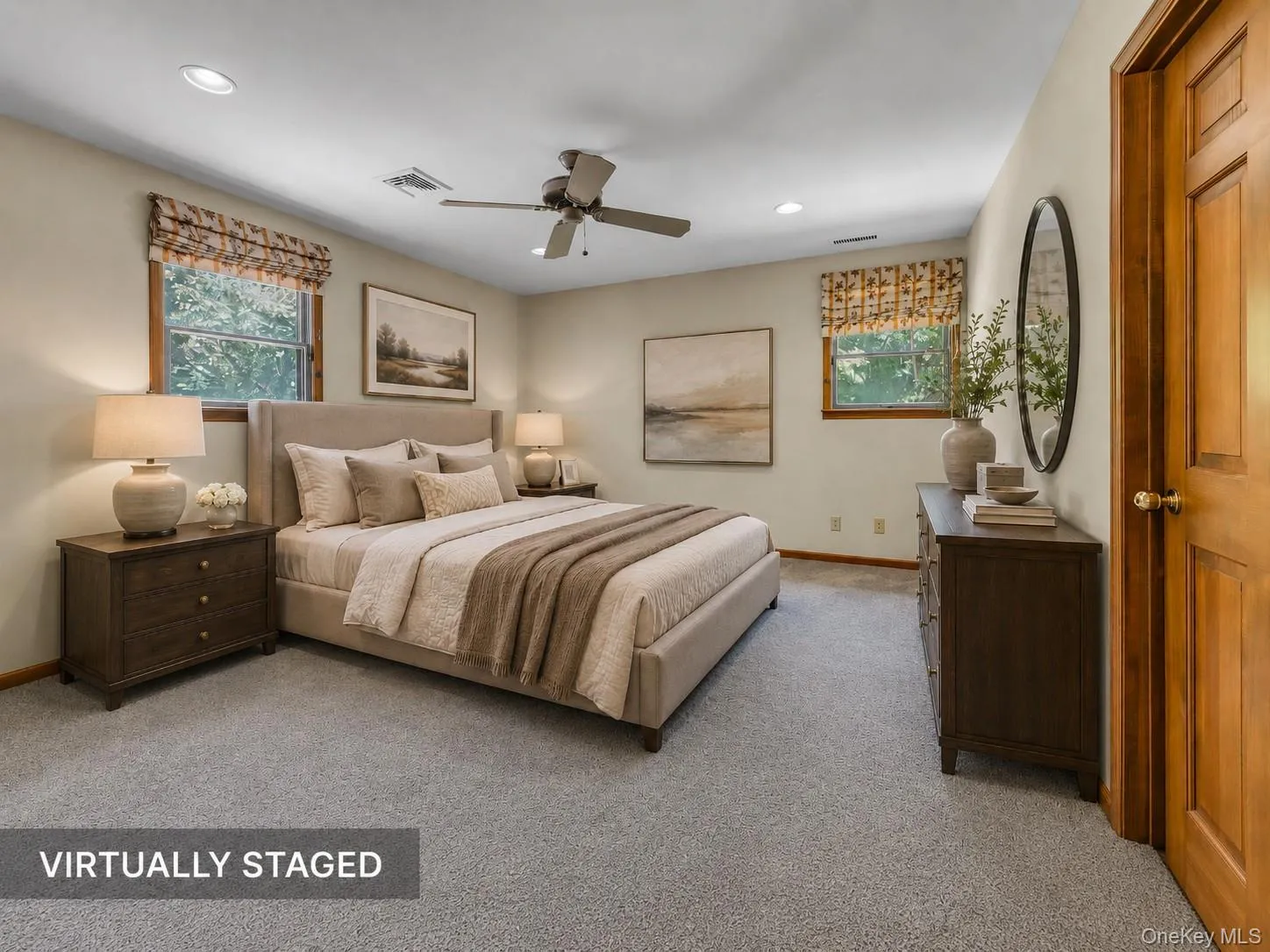 Virtually staged bedroom Virtually staged bedroom
