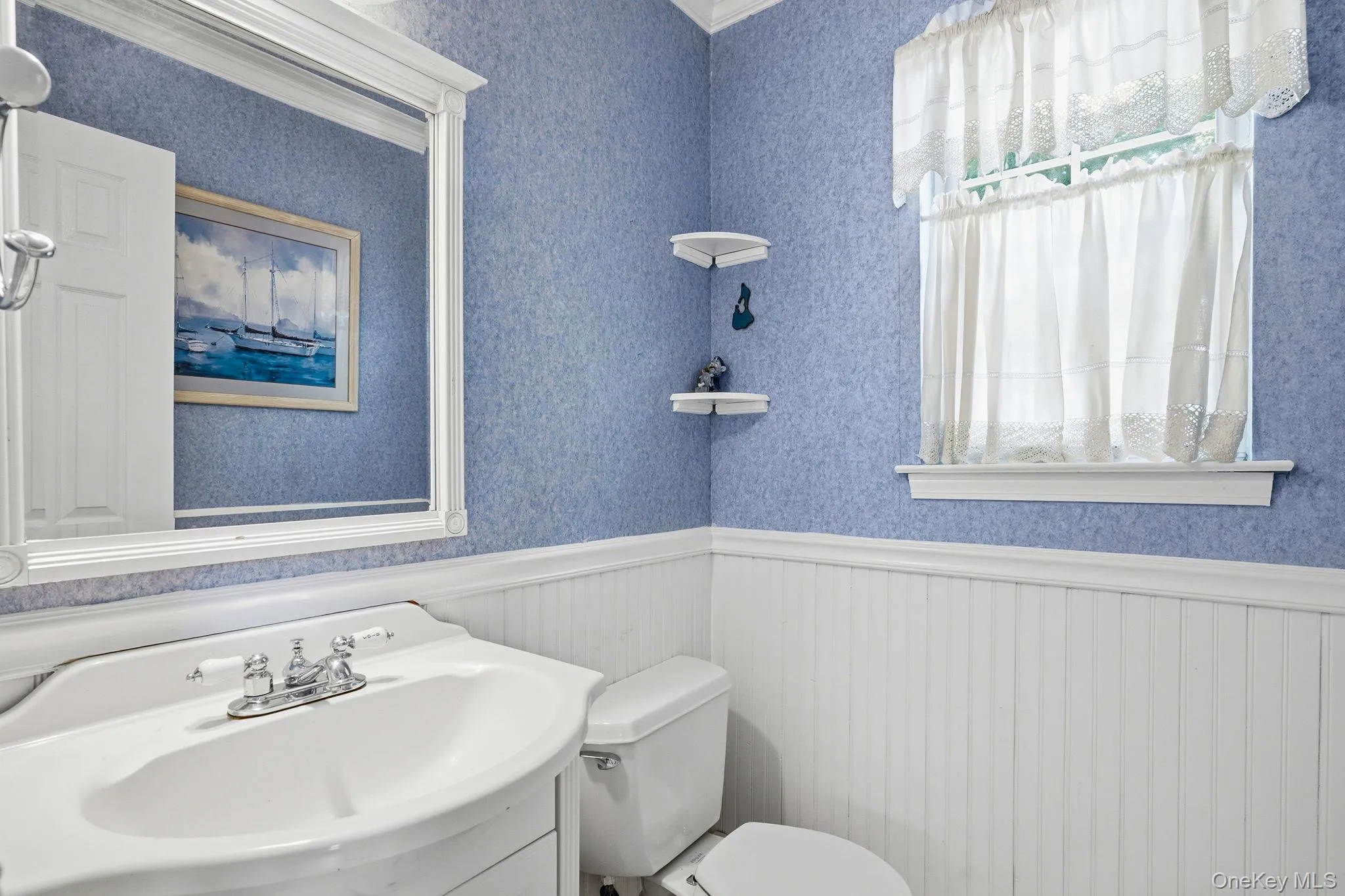 First Level powder room First Level powder room
