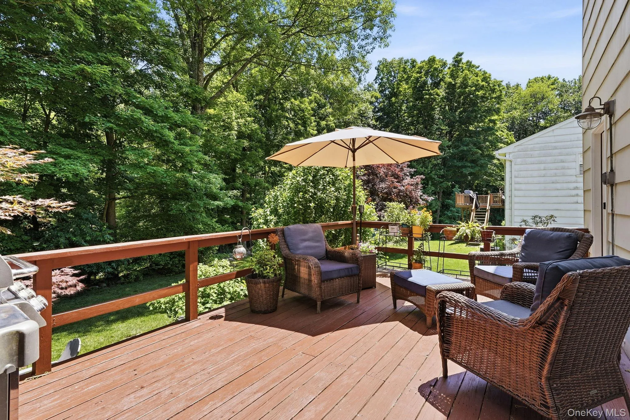 Deck off the kitchen Deck off the kitchen