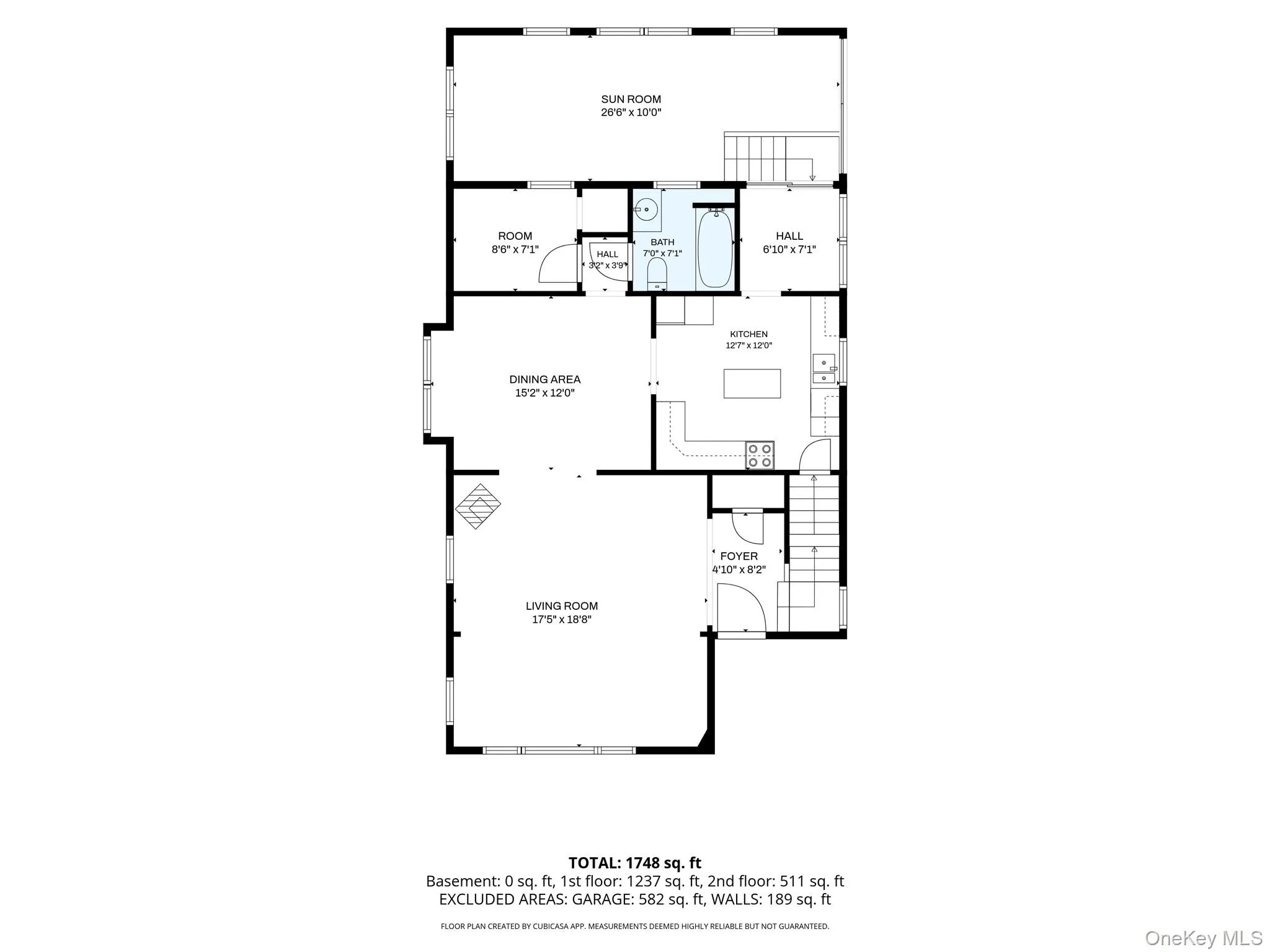 Floor plan of the first floor of the home. Floor plan of the first floor of the home.