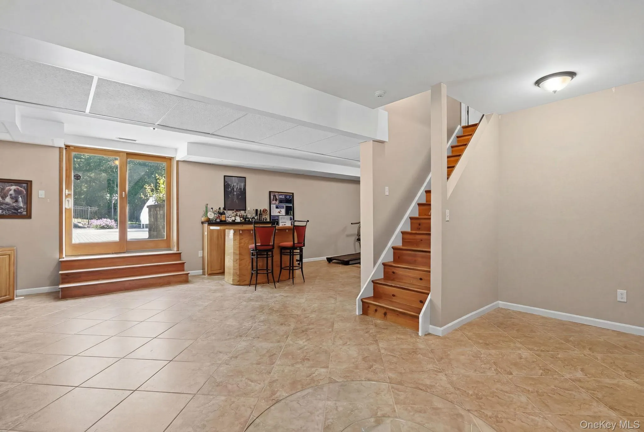 Basement to patio/pool Basement to patio/pool