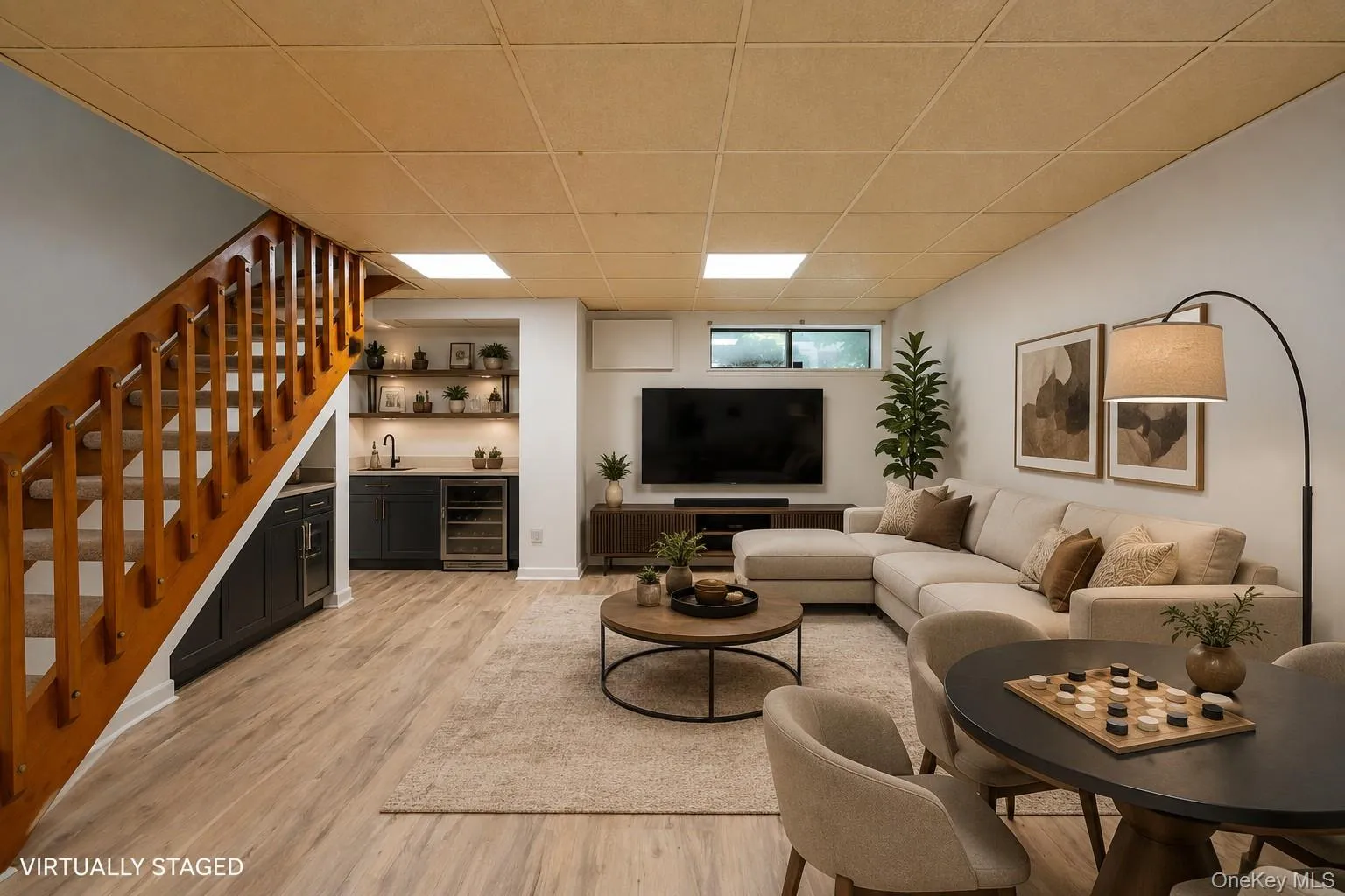 Virtually staged Basement Virtually staged Basement