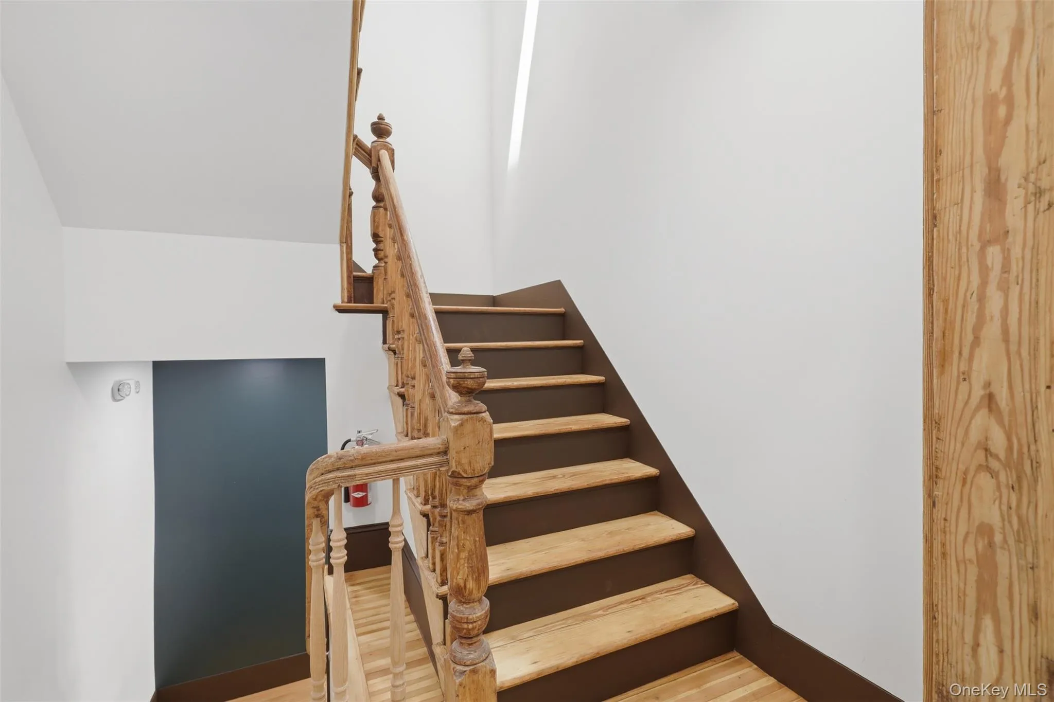 Restored Douglas Fir Stairs in Shared Hallway up to Apartment 1 Restored Douglas Fir Stairs in Shared Hallway up to Apartment 1