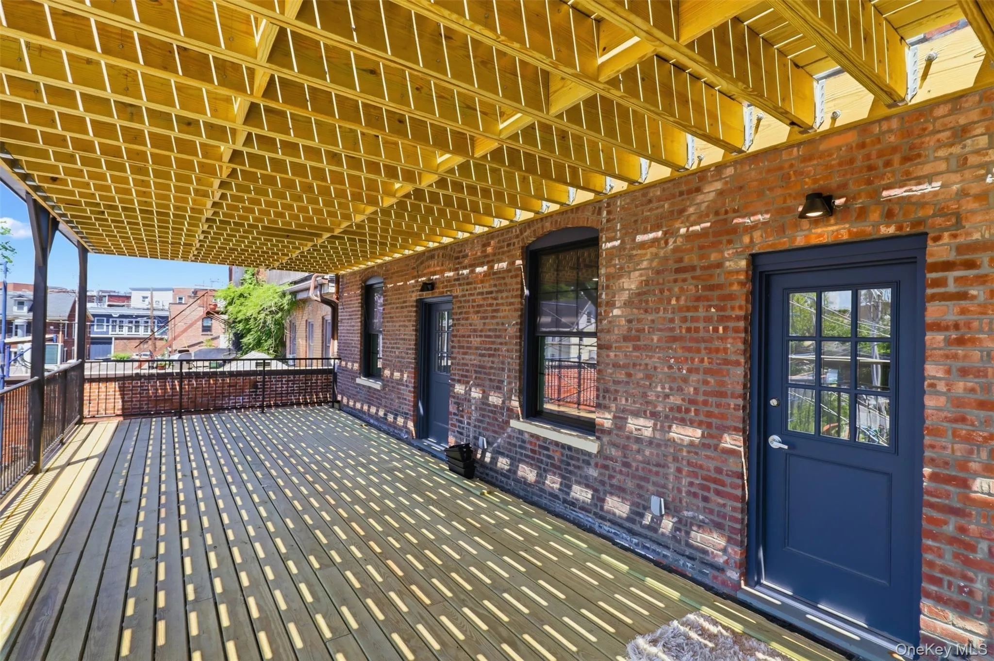 Back Deck with second entrance to Apartment 1, there is stairway access to the ground floor Back Deck with second entrance to Apartment 1, there is stairway access to the ground floor