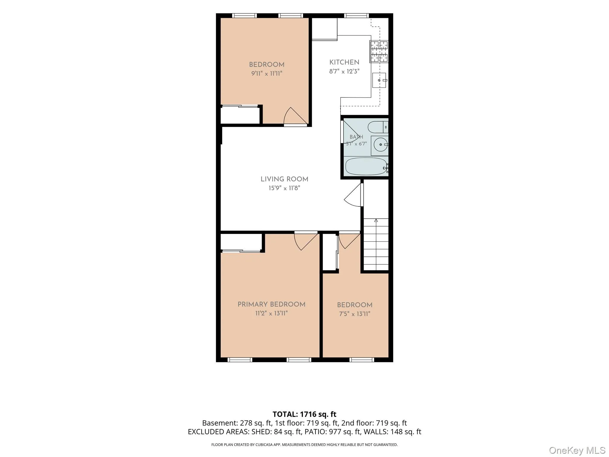Second Floor apartment 3 bedroom One Bath Second Floor apartment 3 bedroom One Bath