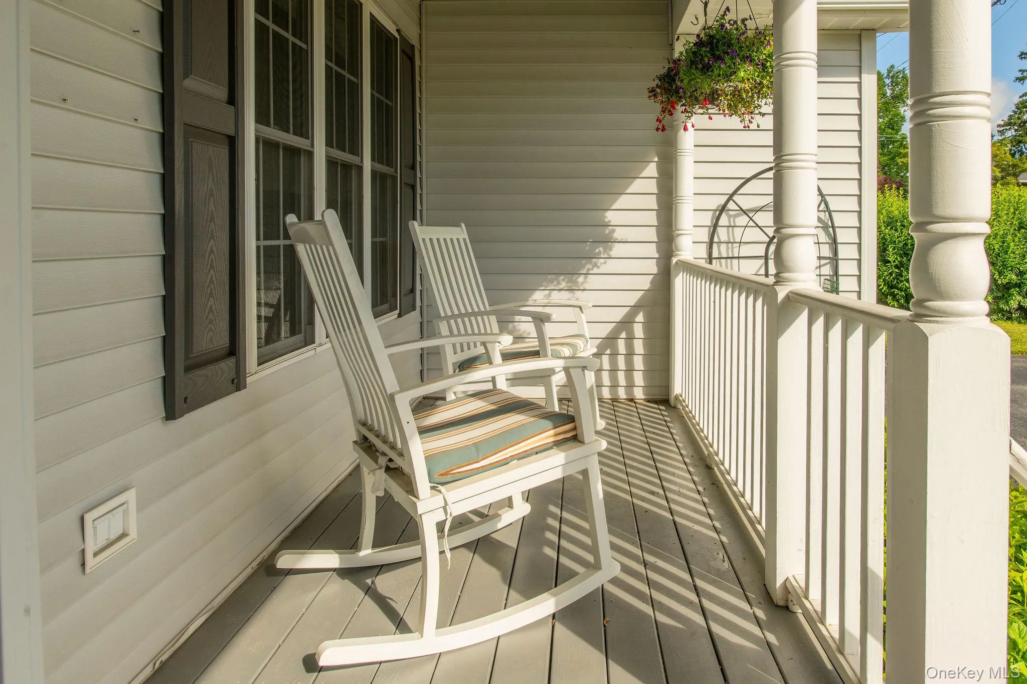 Enjoy mornings with coffee on the porch. Enjoy mornings with coffee on the porch.