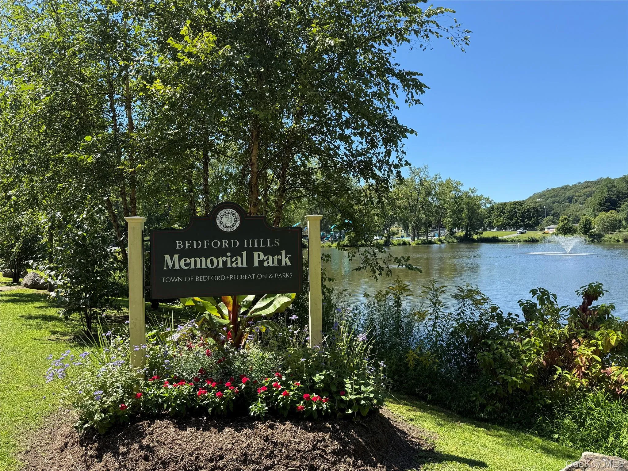 Bedford Hills Memorial Park featuring state of art playground, tennis, pickelball, baseball field, community pool and athletic fields Bedford Hills Memorial Park featuring state of art playground, tennis, pickelball, baseball field, community pool and athletic fields