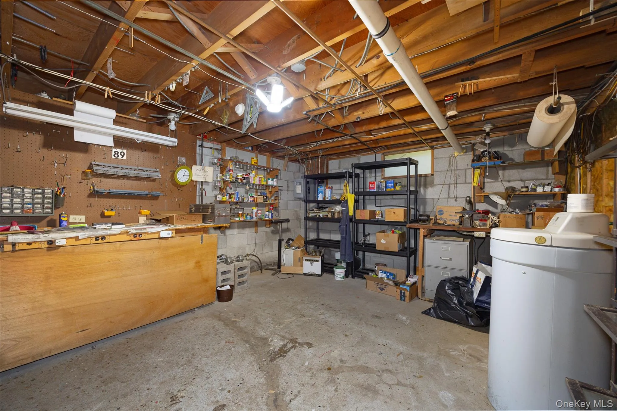 Large workshop/utility room off the garage Large workshop/utility room off the garage