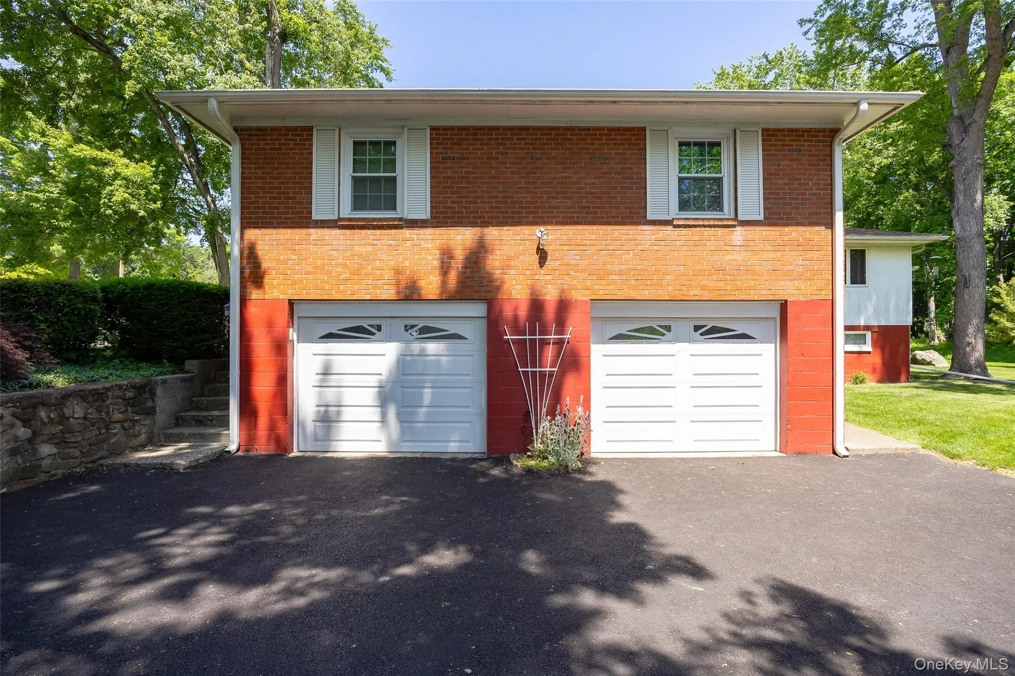 Oversized two-car garage Oversized two-car garage