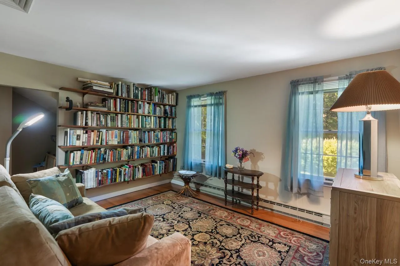 This bedroom is being used as a library This bedroom is being used as a library