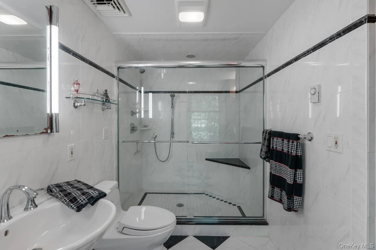 Oversized walk-in shower Oversized walk-in shower
