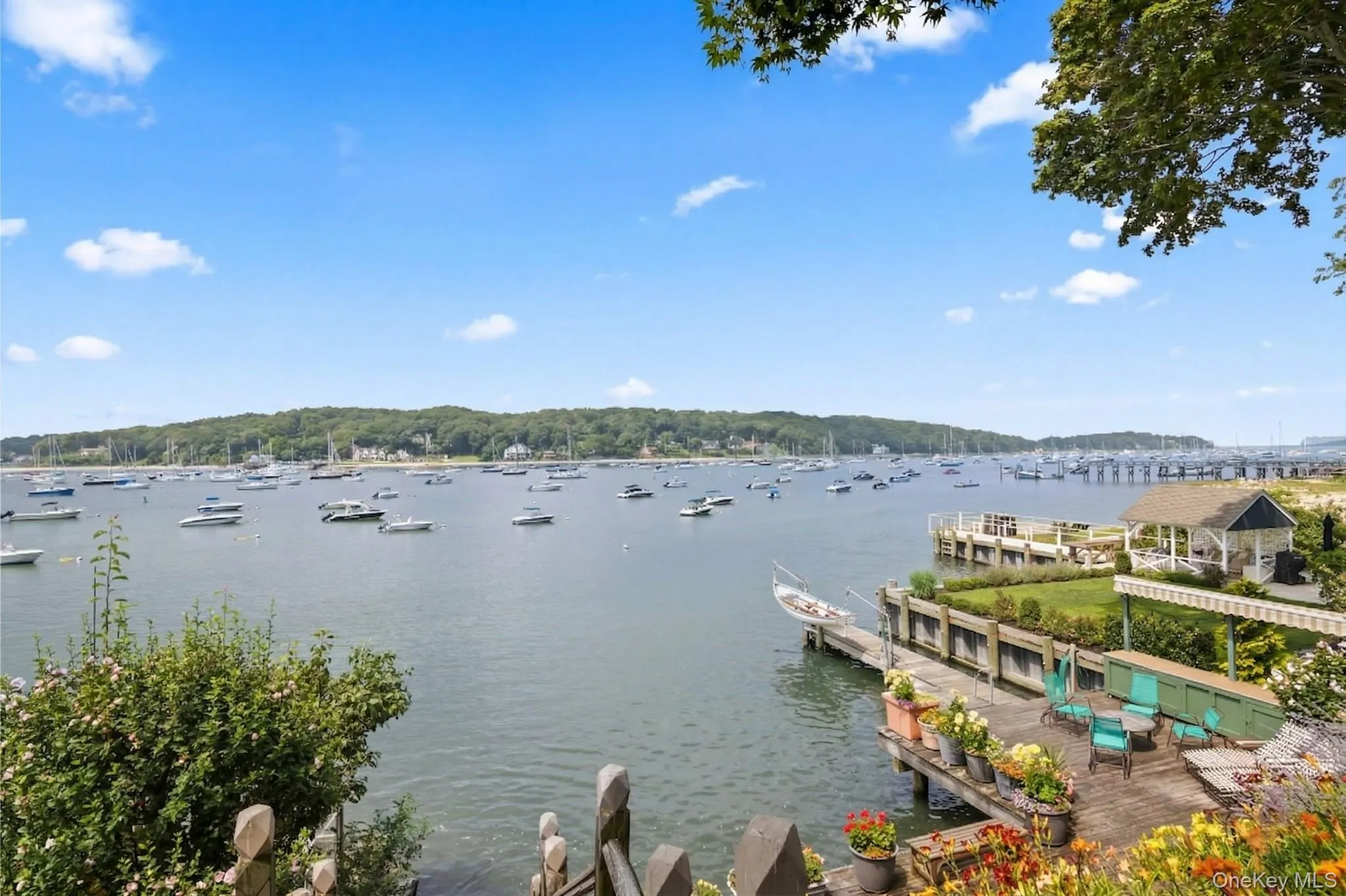 Spectacular waterfront views from the expansive dock Spectacular waterfront views from the expansive dock