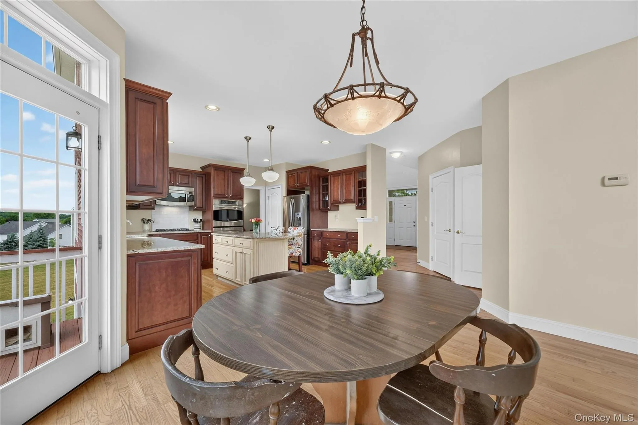 Bump out for a kitchen nook with a door to back deck Bump out for a kitchen nook with a door to back deck