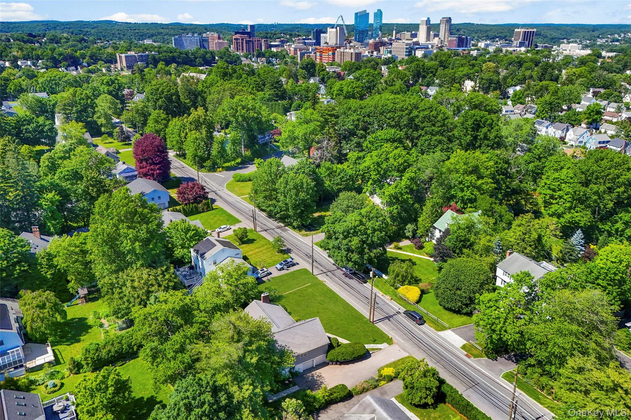 Arial view shows the close proximity of this location to downtown White Plains. Arial view shows the close proximity of this location to downtown White Plains.