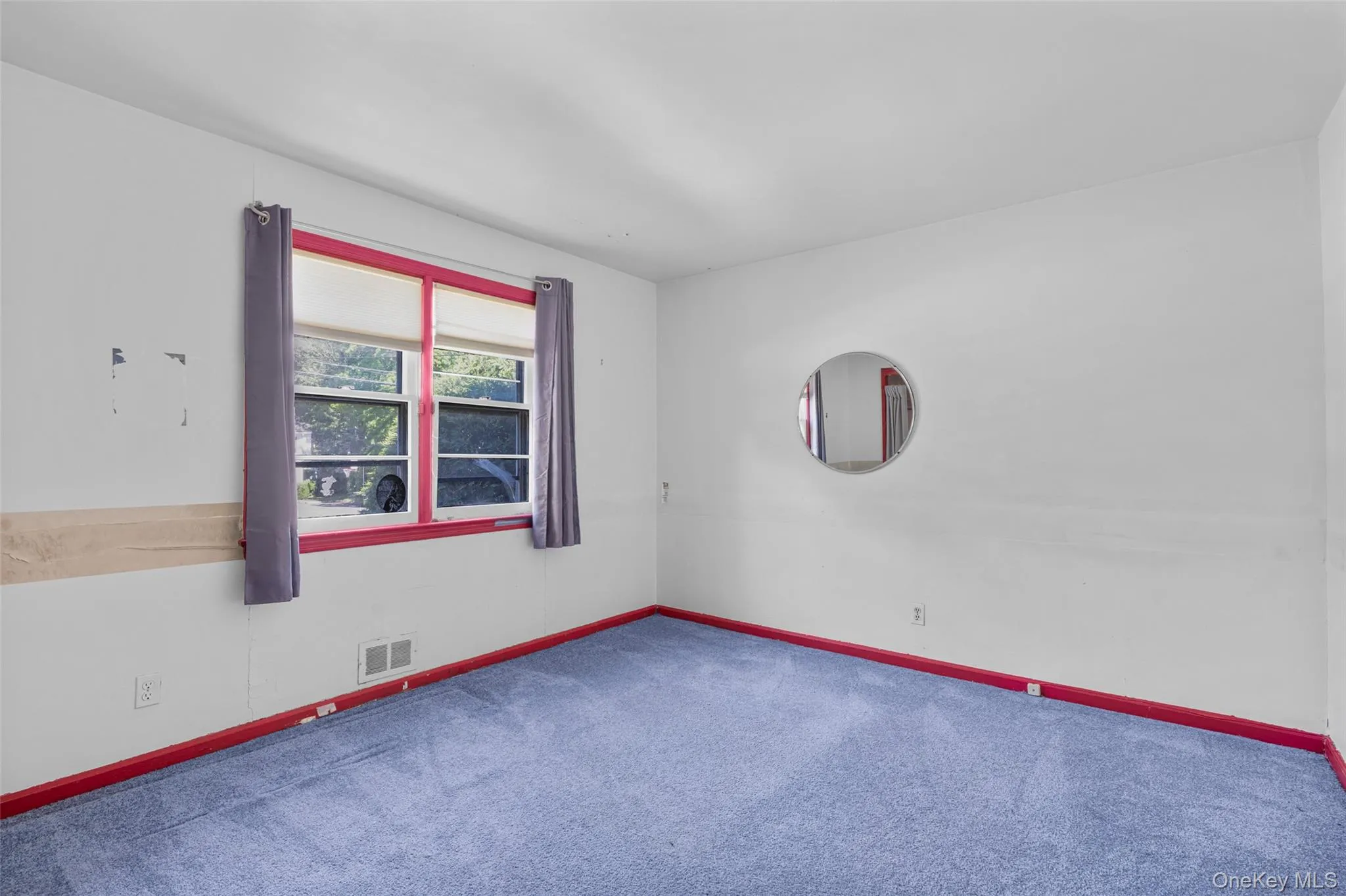 Good sized Bedroom has double window and two solid walls to accommodate furniture. Good sized Bedroom has double window and two solid walls to accommodate furniture.