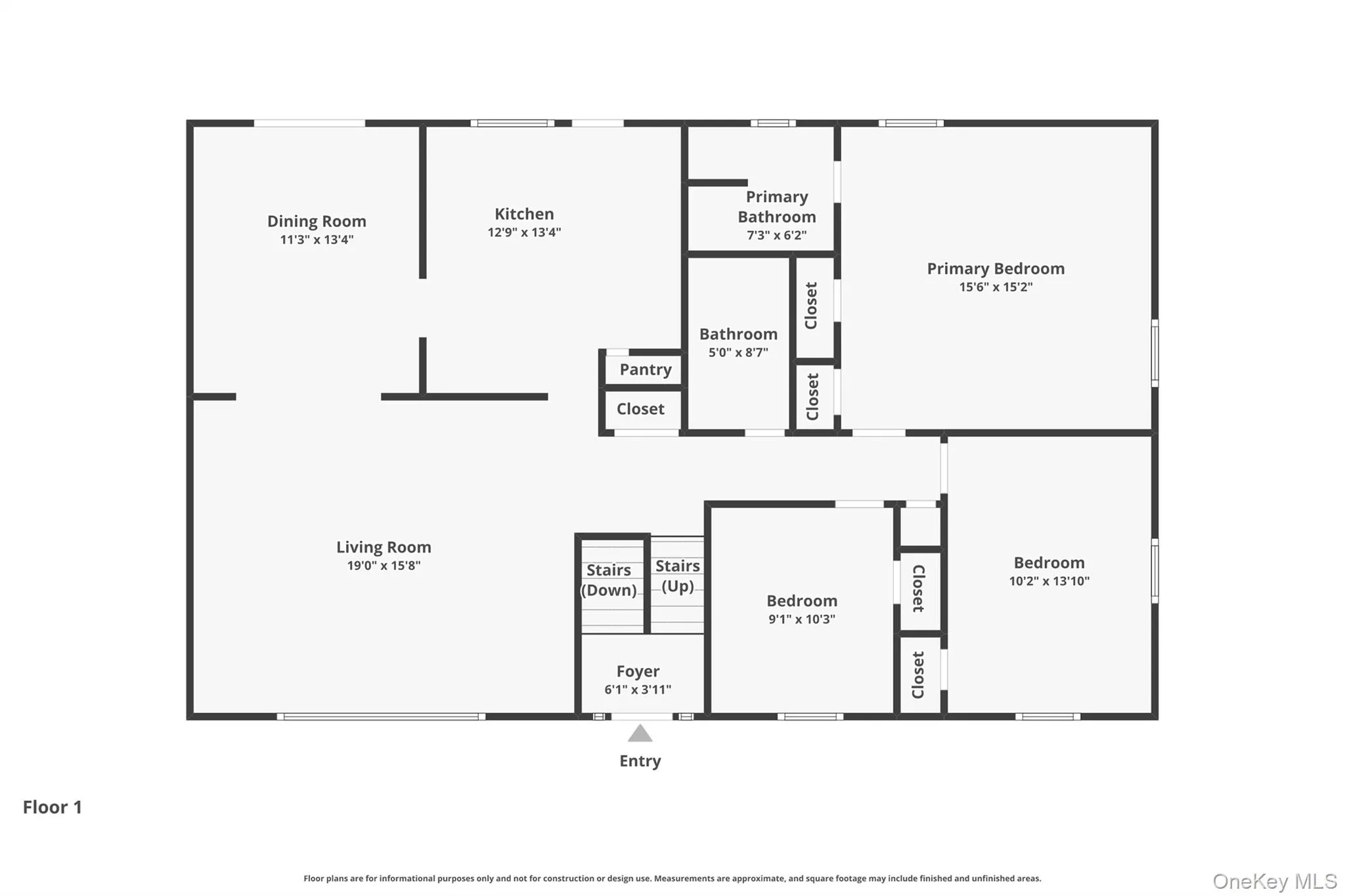 Upper level floor plan. Upper level floor plan.