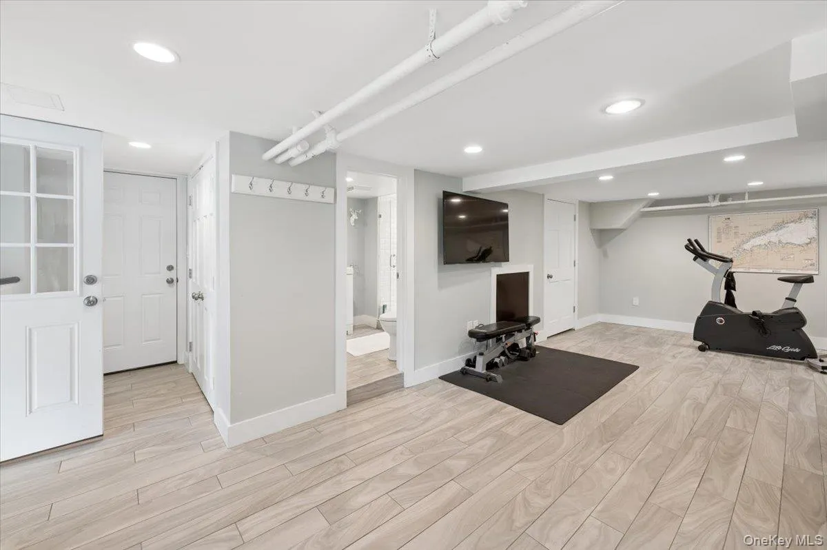The basement is walk-out and offers plenty of opportunity for play, exercise, storage. Not shown are utilities and an attached garage. The basement is walk-out and offers plenty of opportunity for play, exercise, storage. Not shown are utilities and an attached garage.